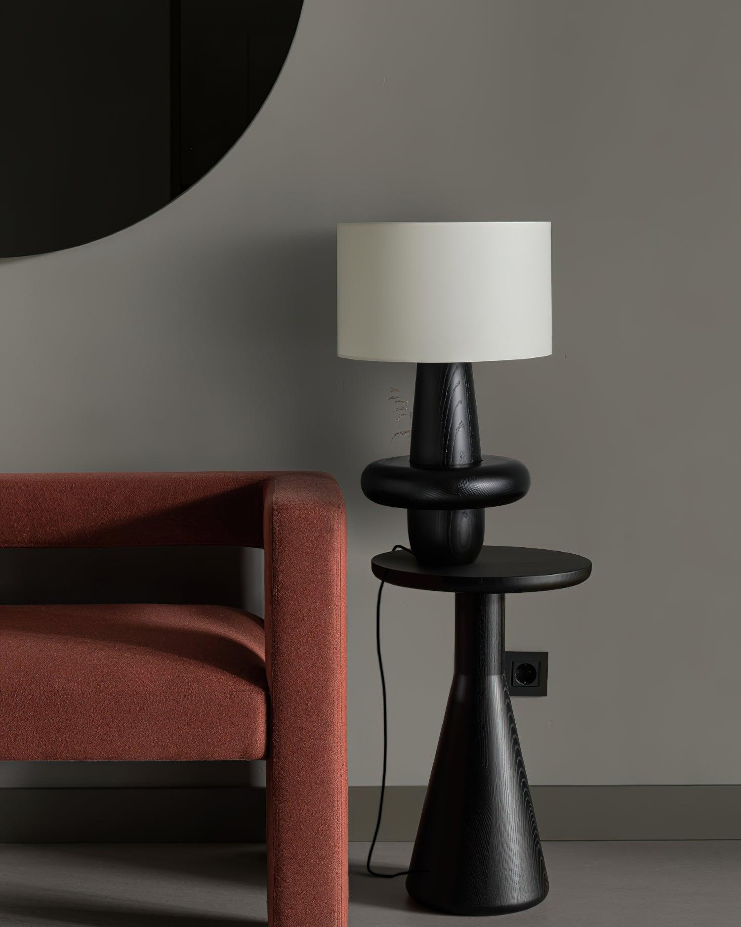 Ring Minimalist Wood Table Lamp - Blowlighting