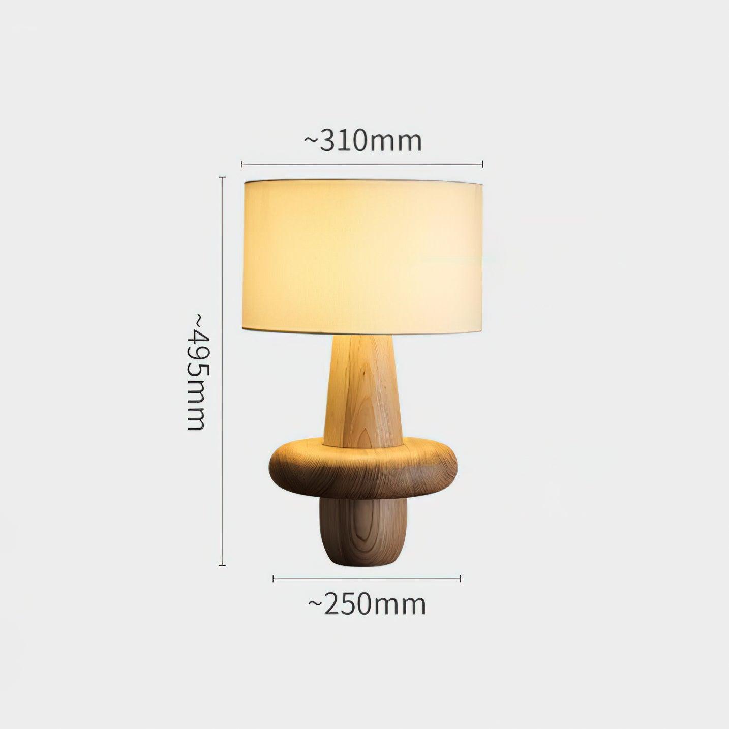 Ring Minimalist Wood Table Lamp - Blowlighting