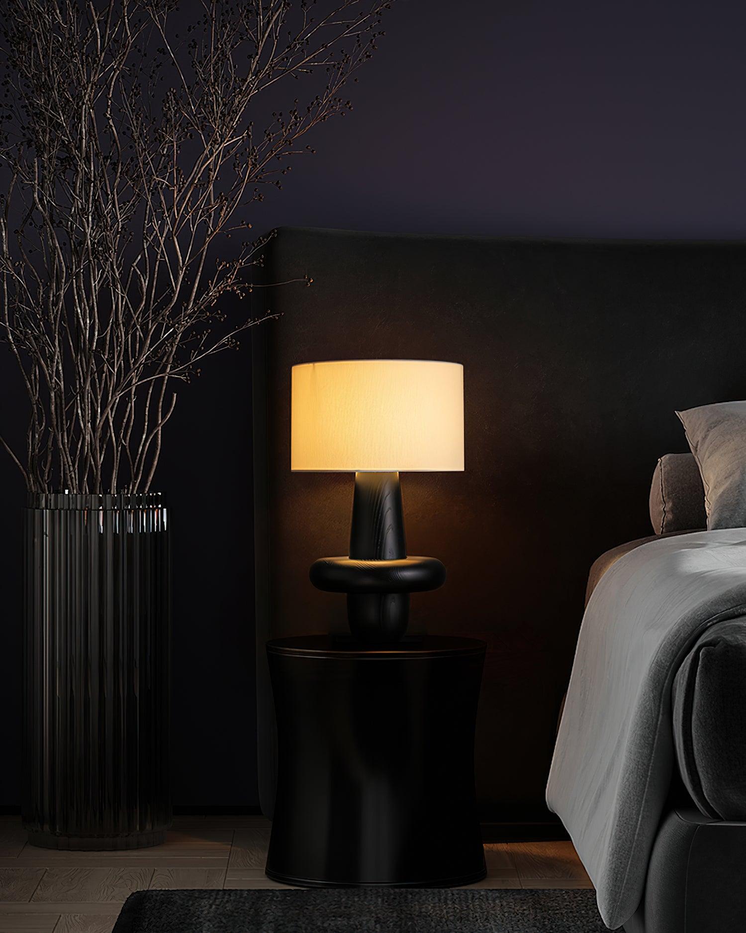 Ring Minimalist Wood Table Lamp - Blowlighting