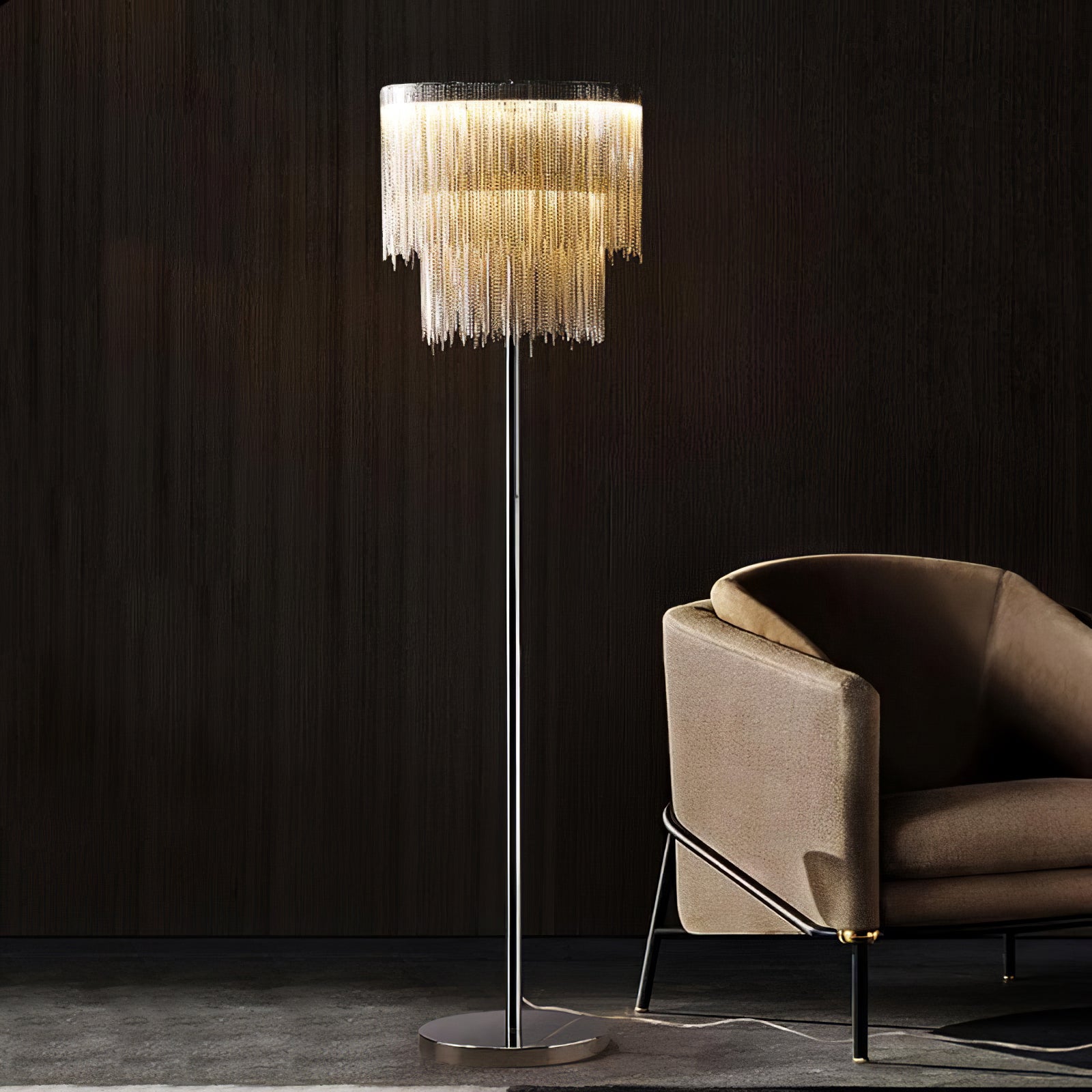 Cadena Tassel Floor Lamp - Blowlighting