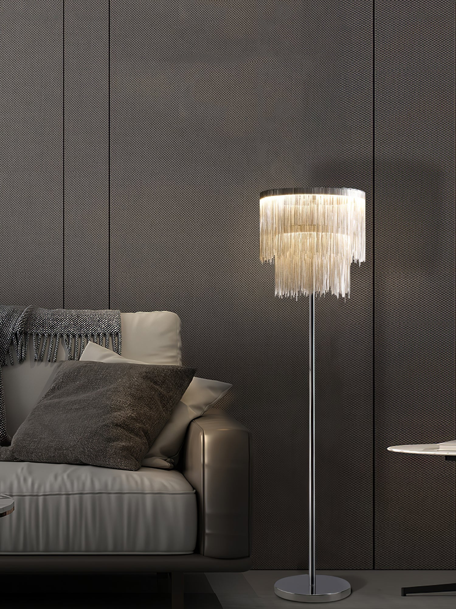 Cadena Tassel Floor Lamp - Blowlighting