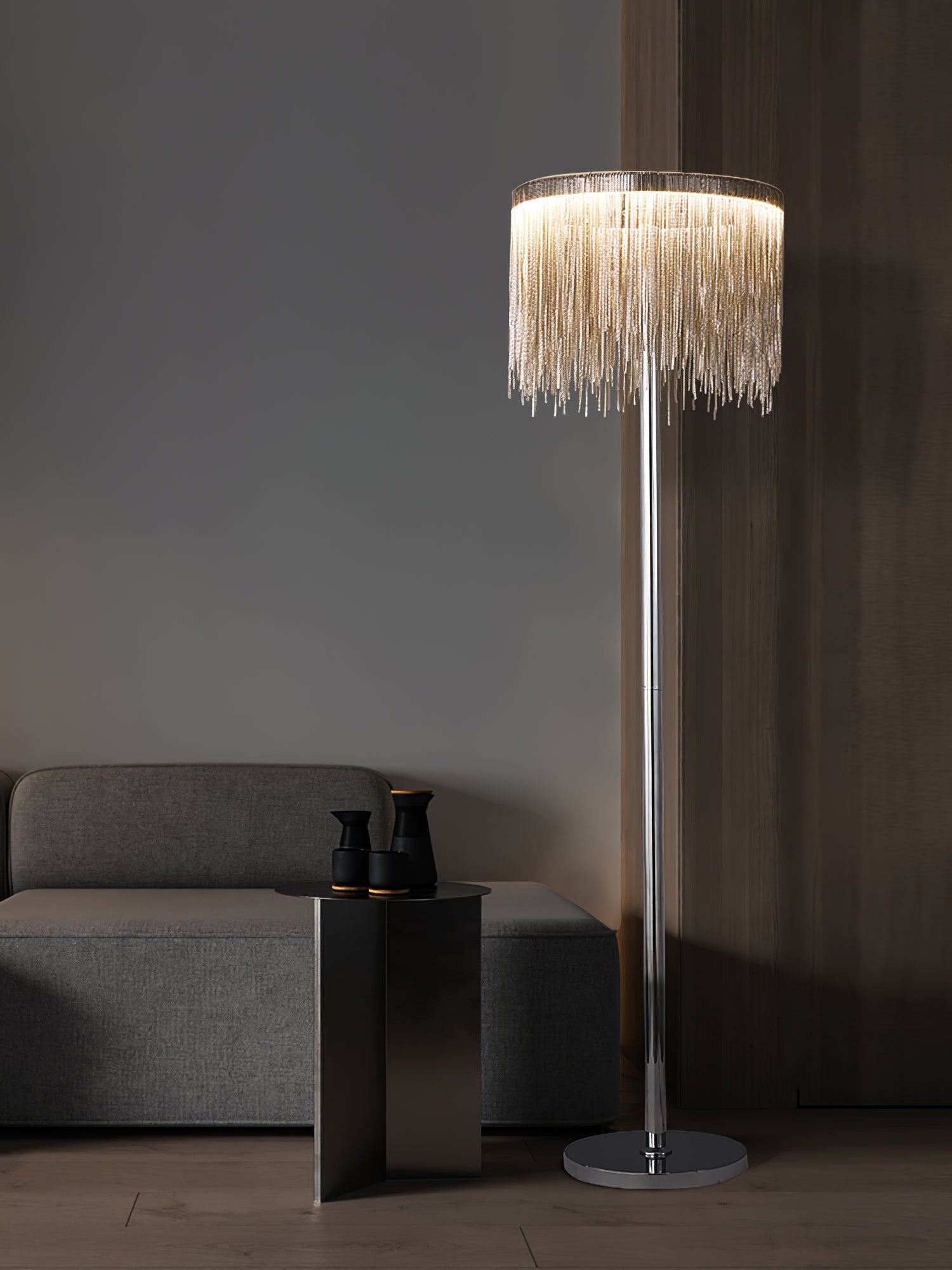 Cadena Tassel Floor Lamp - Blowlighting