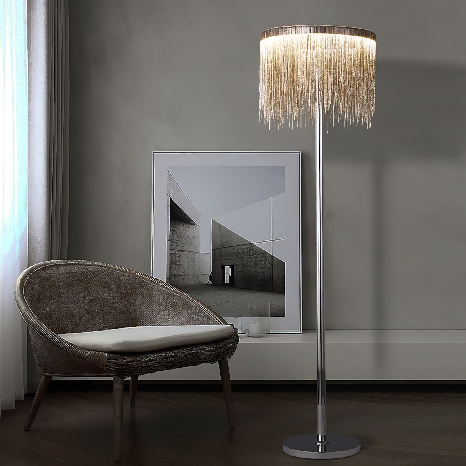 Cadena Tassel Floor Lamp - Blowlighting
