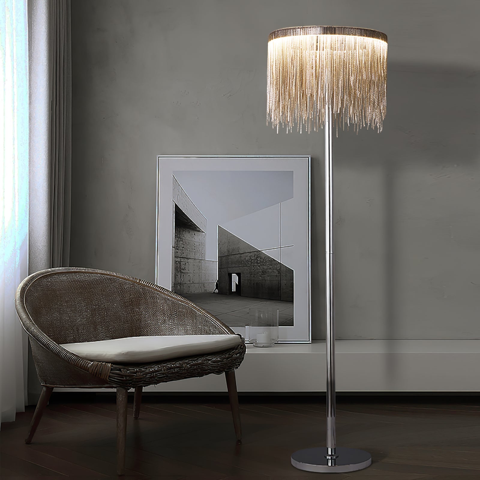 Cadena Tassel Floor Lamp - Blowlighting