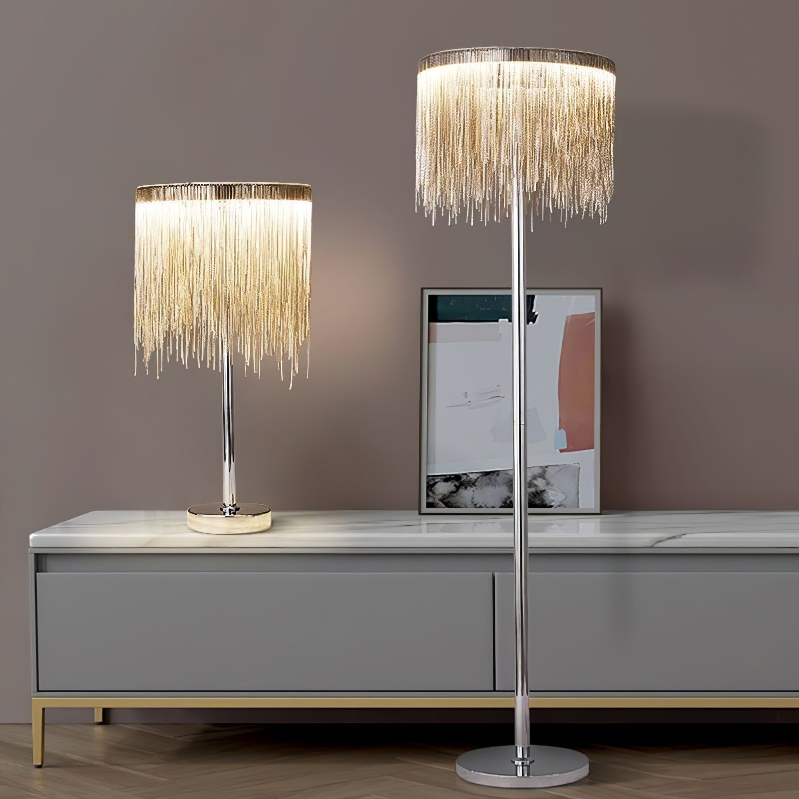 Cadena Tassel Floor Lamp - Blowlighting