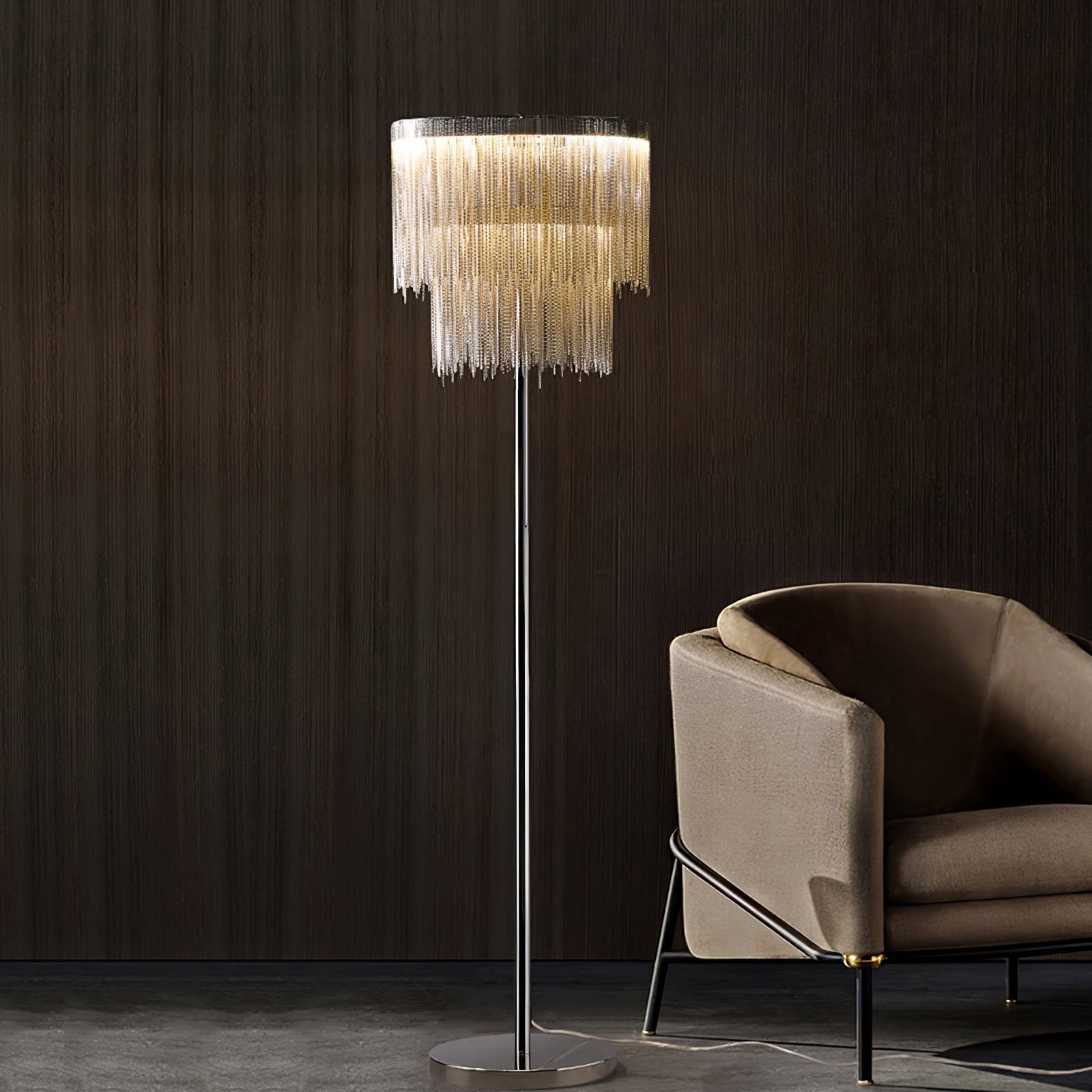 Cadena Tassel Floor Lamp - Blowlighting
