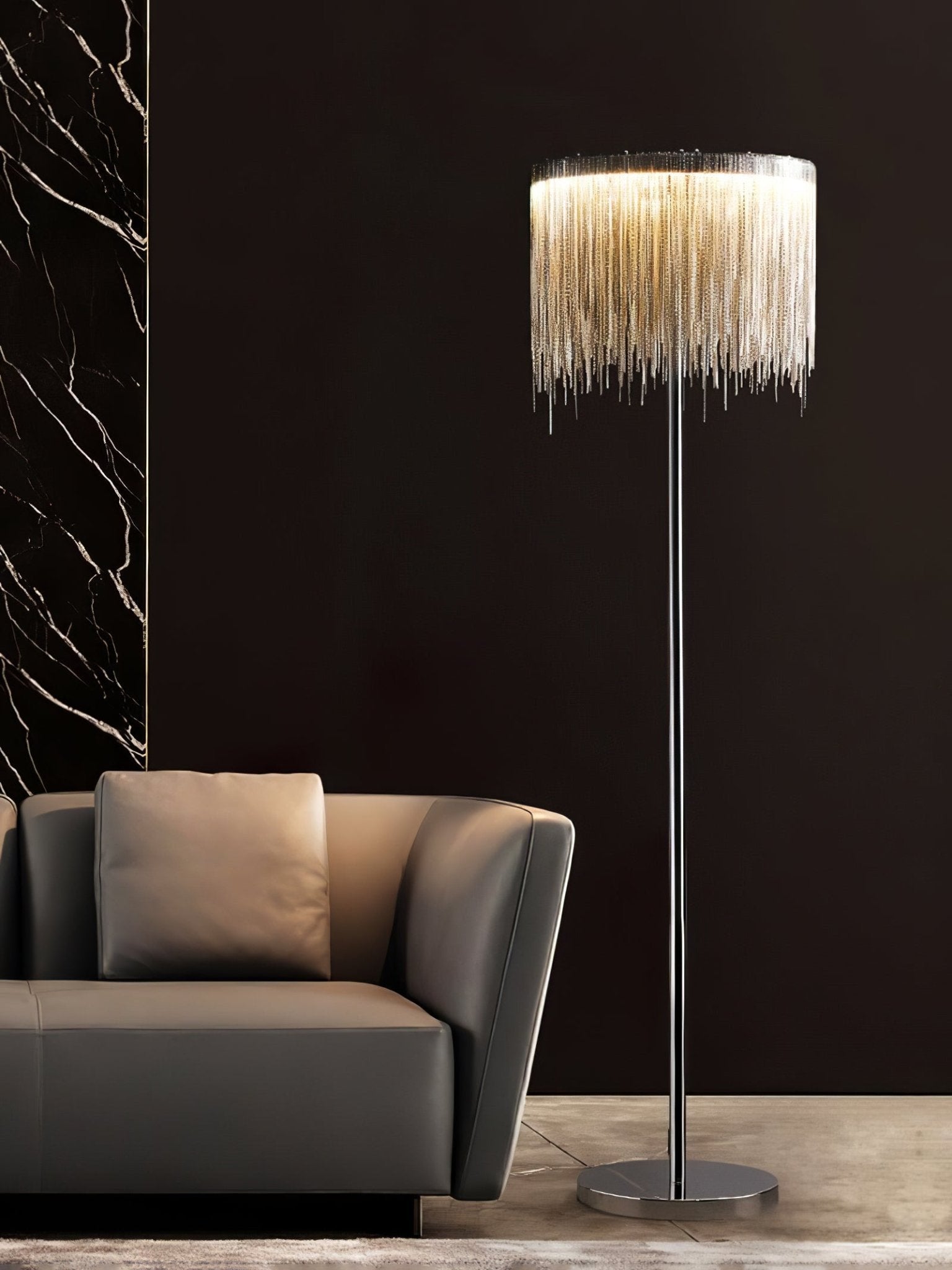 Cadena Tassel Floor Lamp - Blowlighting