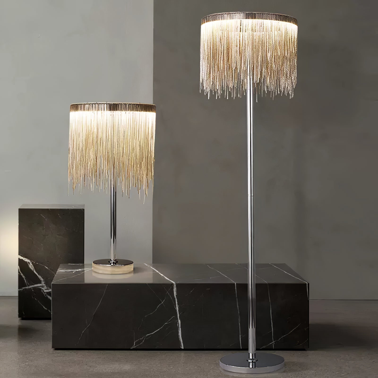 Cadena Tassel Floor Lamp - Blowlighting
