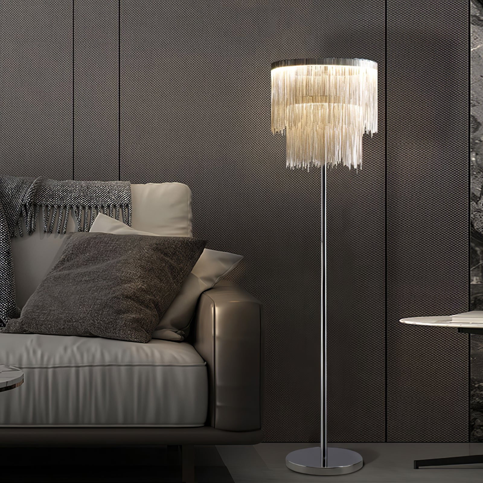 Cadena Tassel Floor Lamp - Blowlighting