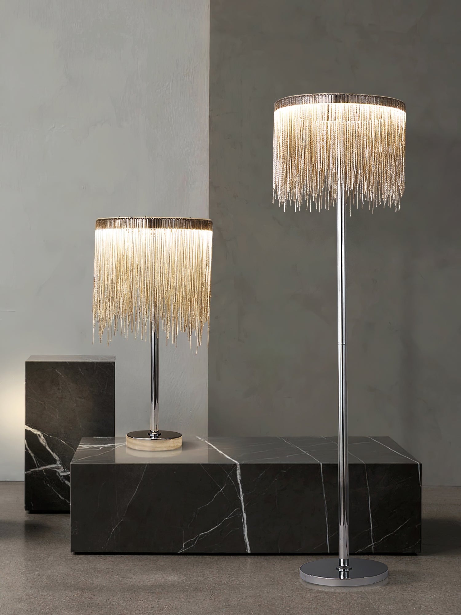 Cadena Tassel Floor Lamp - Blowlighting