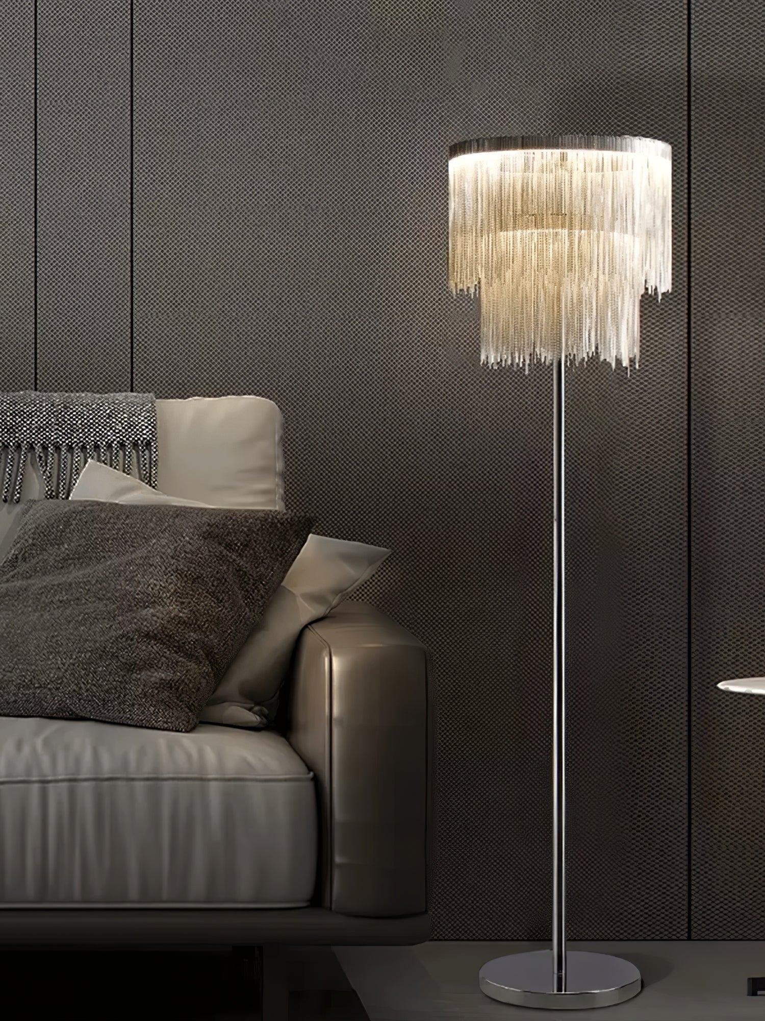 Cadena Tassel Floor Lamp - Blowlighting