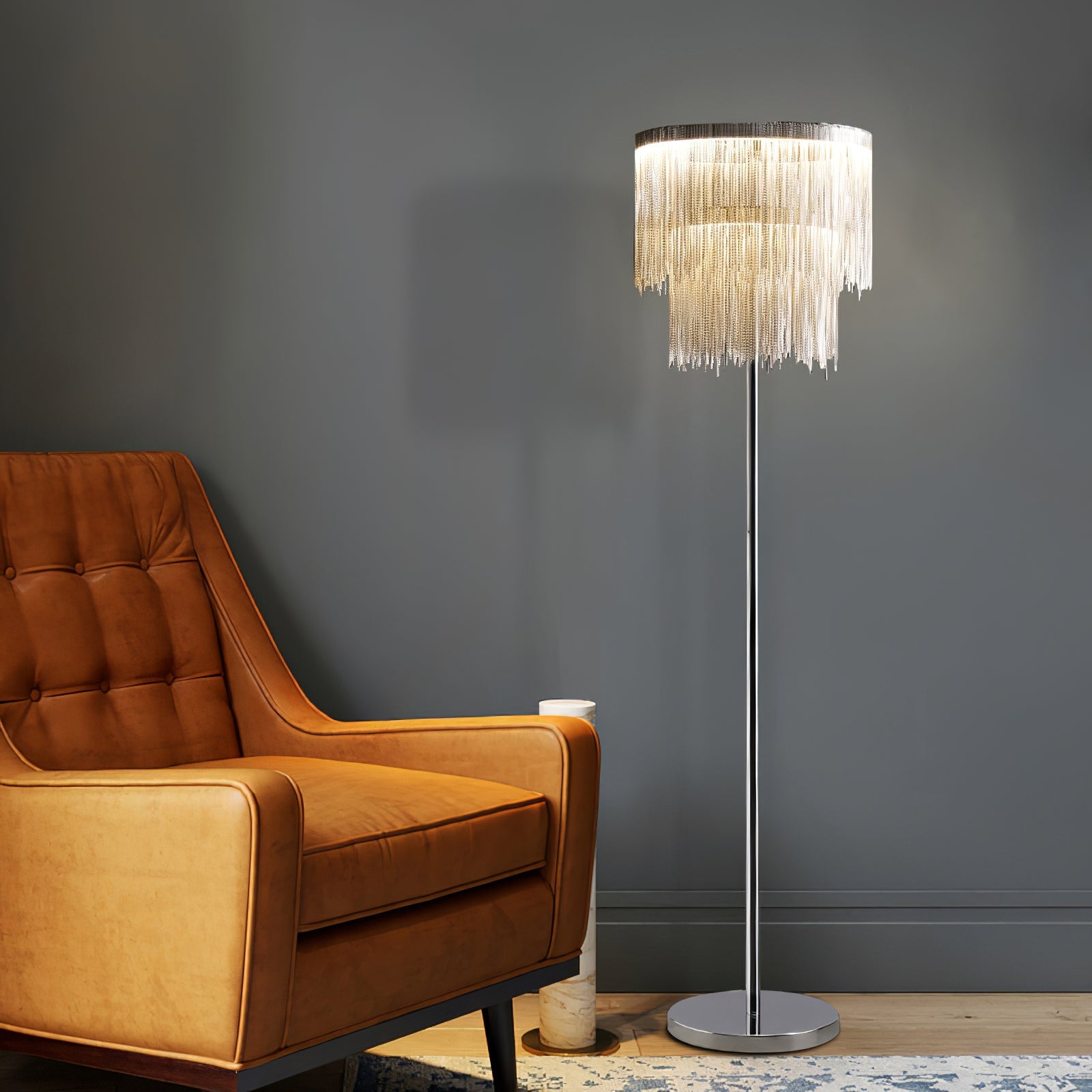 Cadena Tassel Floor Lamp - Blowlighting