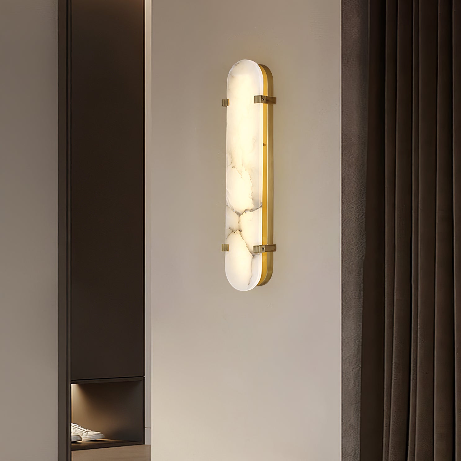 Lunaris Modern Alabaster Wall Light - Blowlighting