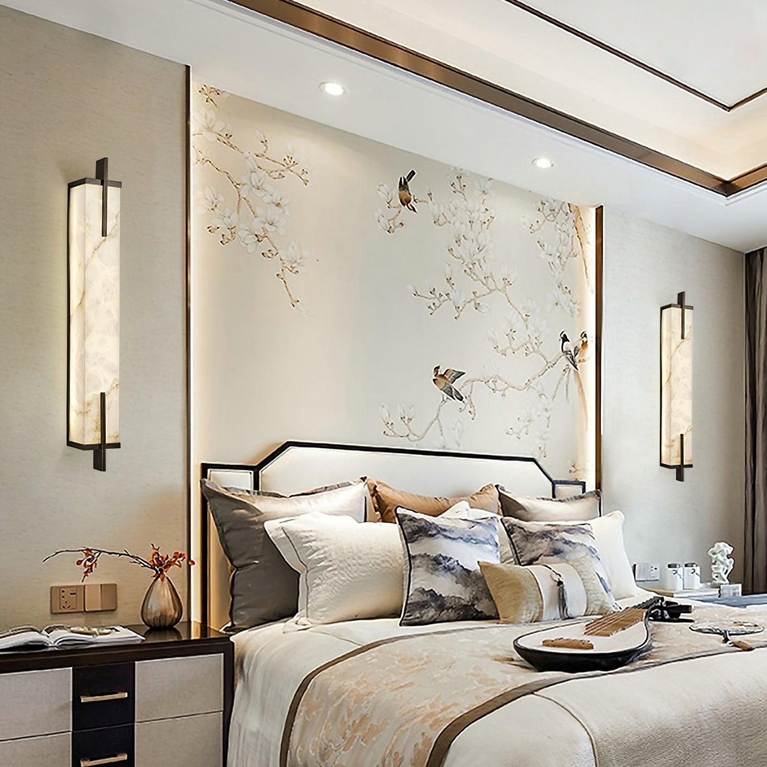 Aurcarir Rectangular Alabaster Wall Light - Blowlighting