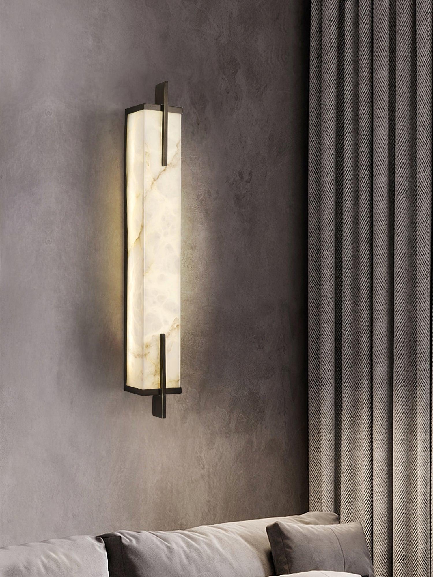 Aurcarir Rectangular Alabaster Wall Light - Blowlighting