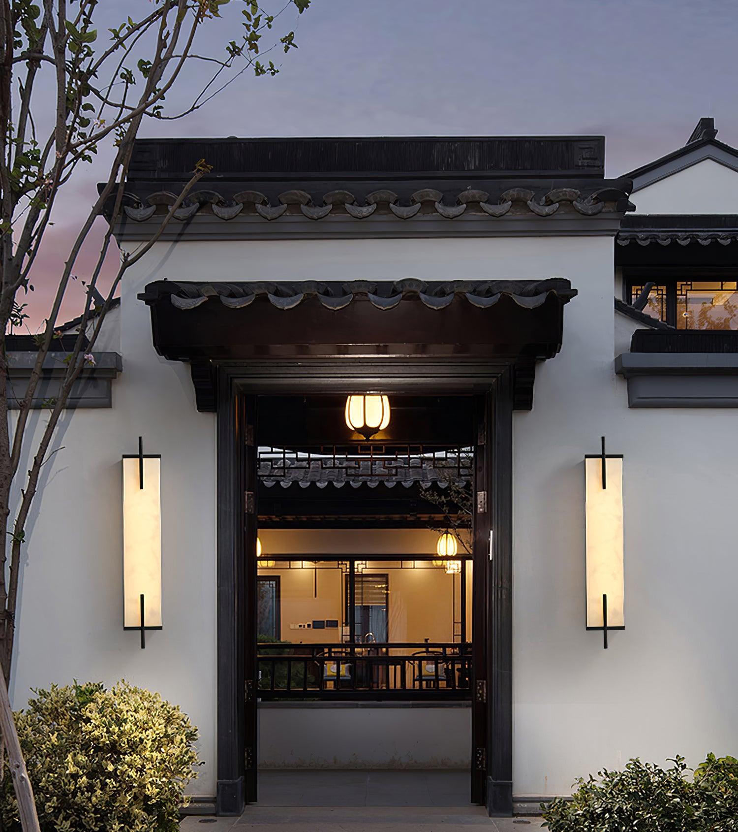 Aurcarir Rectangular Alabaster Wall Light - Blowlighting