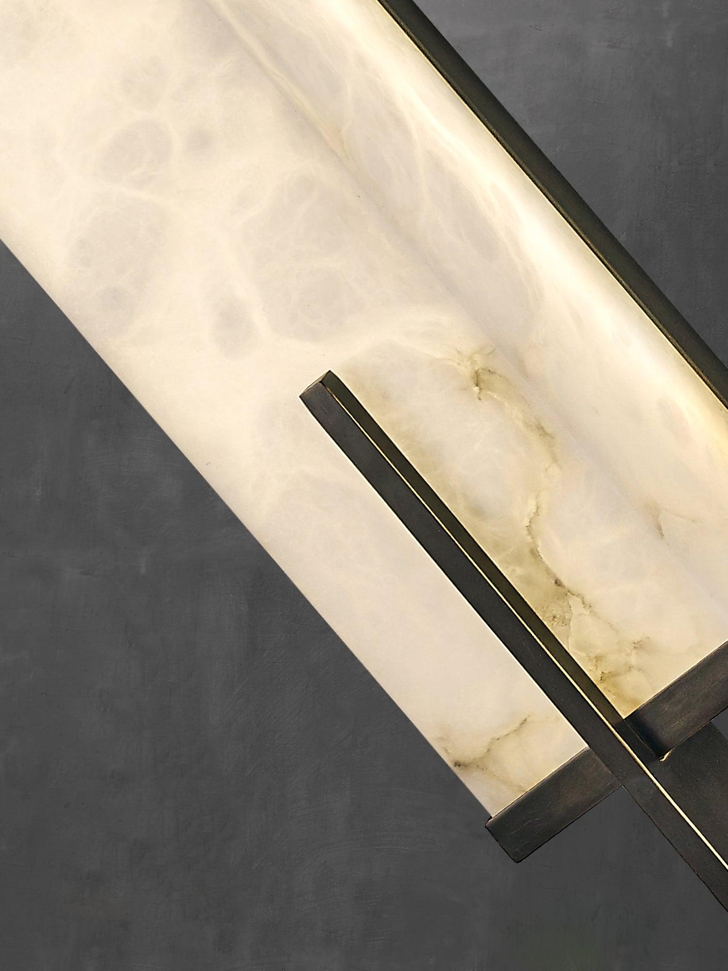 Aurcarir Rectangular Alabaster Wall Light - Blowlighting