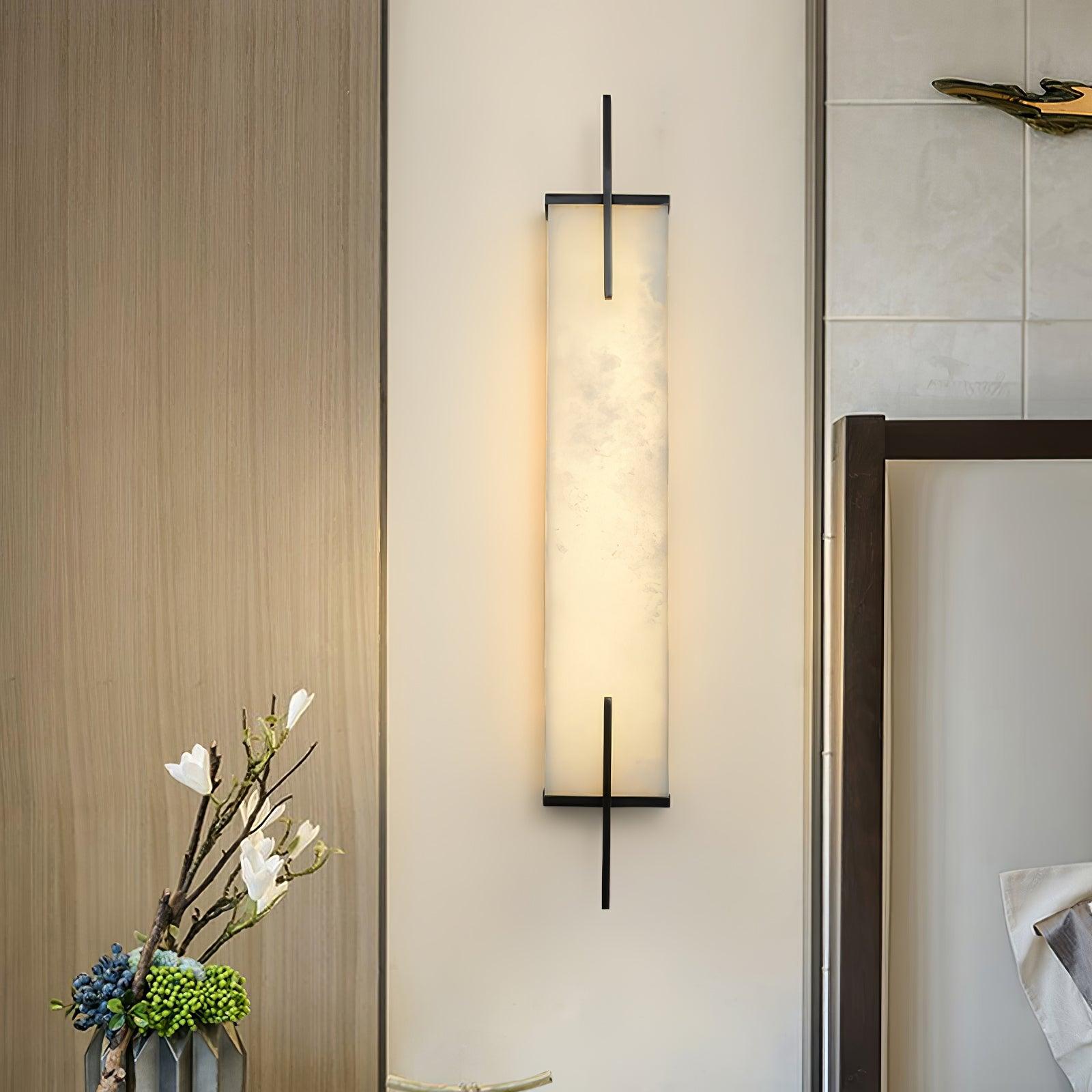 Aurcarir Rectangular Alabaster Wall Light - Blowlighting