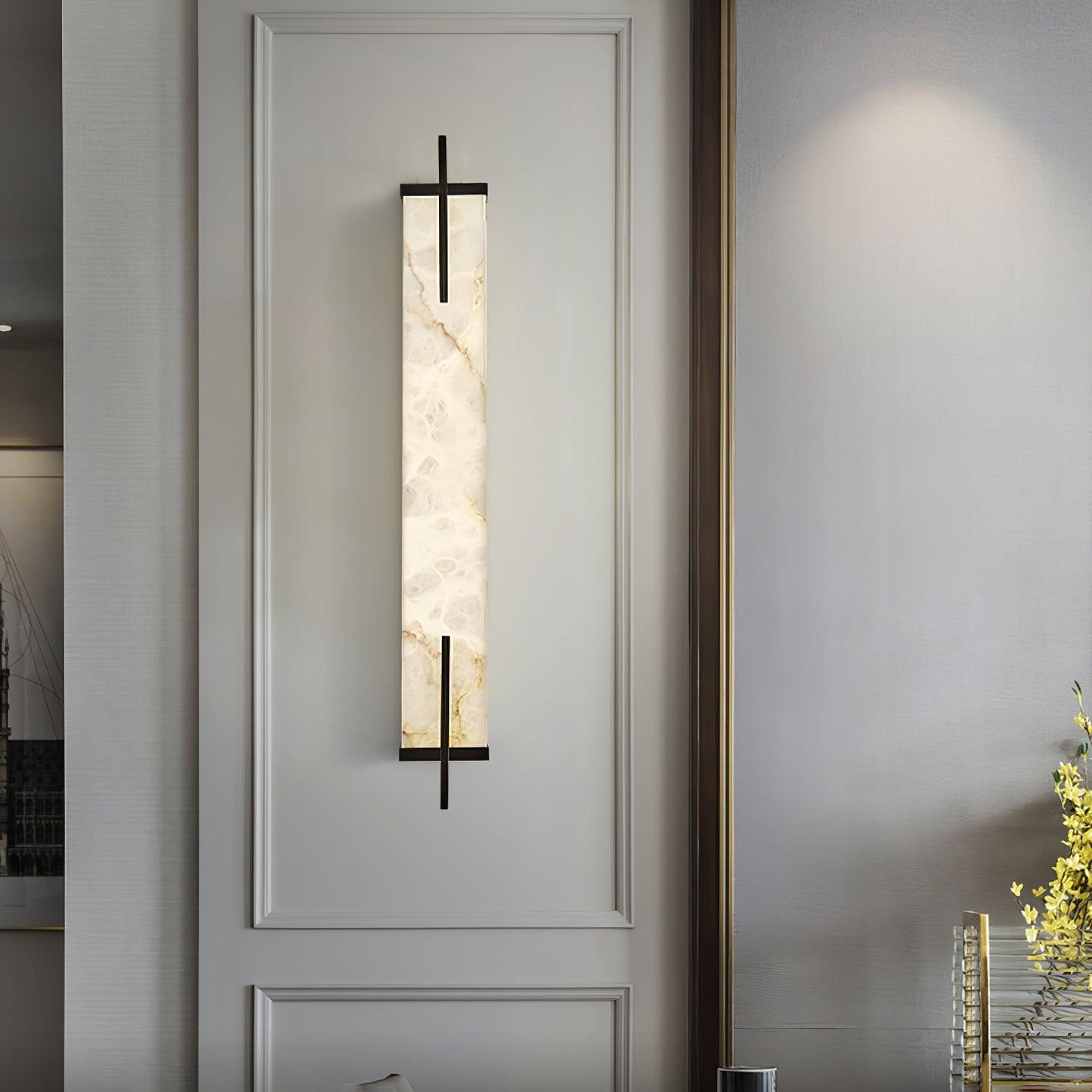 Aurcarir Rectangular Alabaster Wall Light - Blowlighting