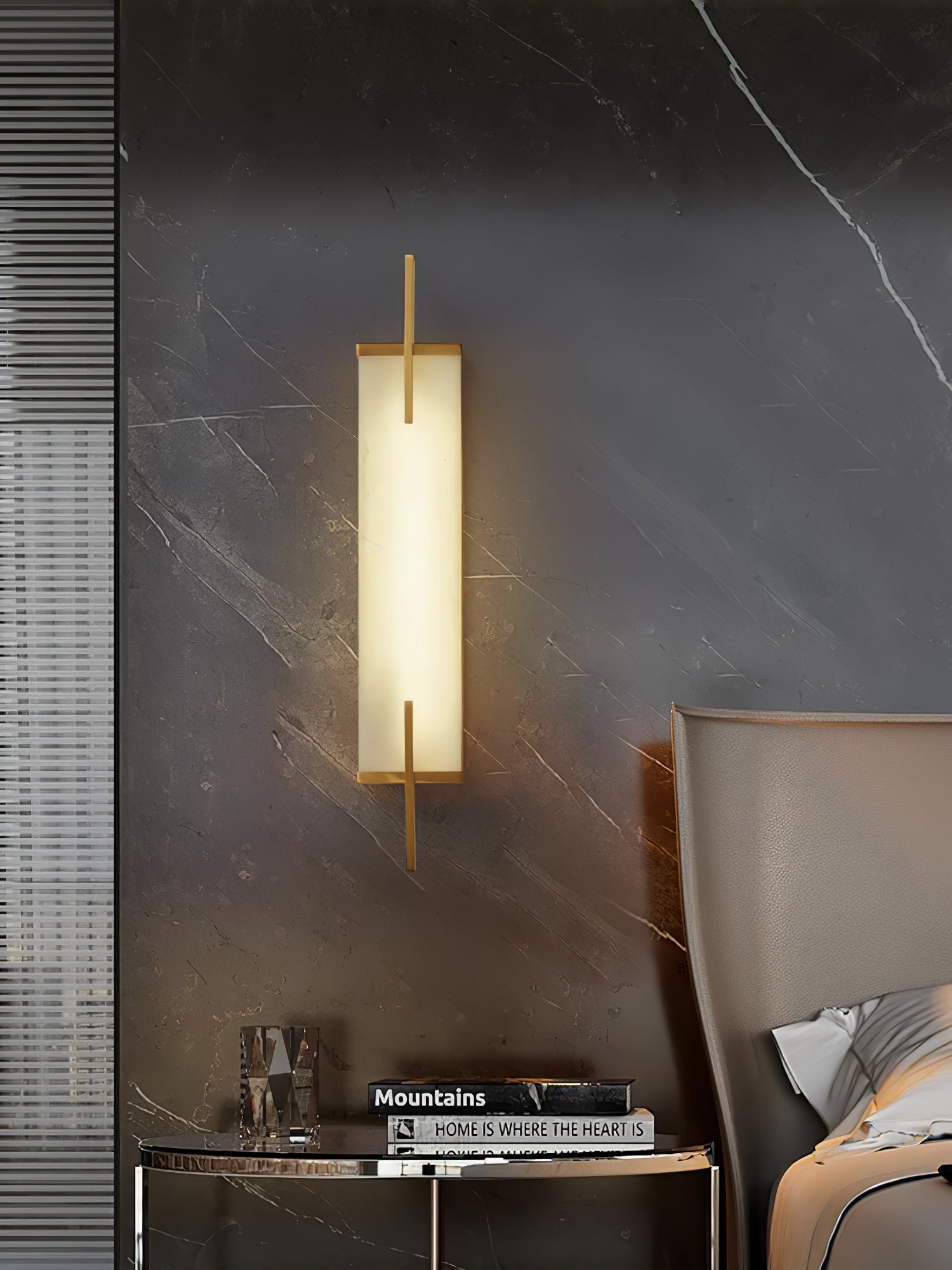 Aurcarir Rectangular Alabaster Wall Light - Blowlighting