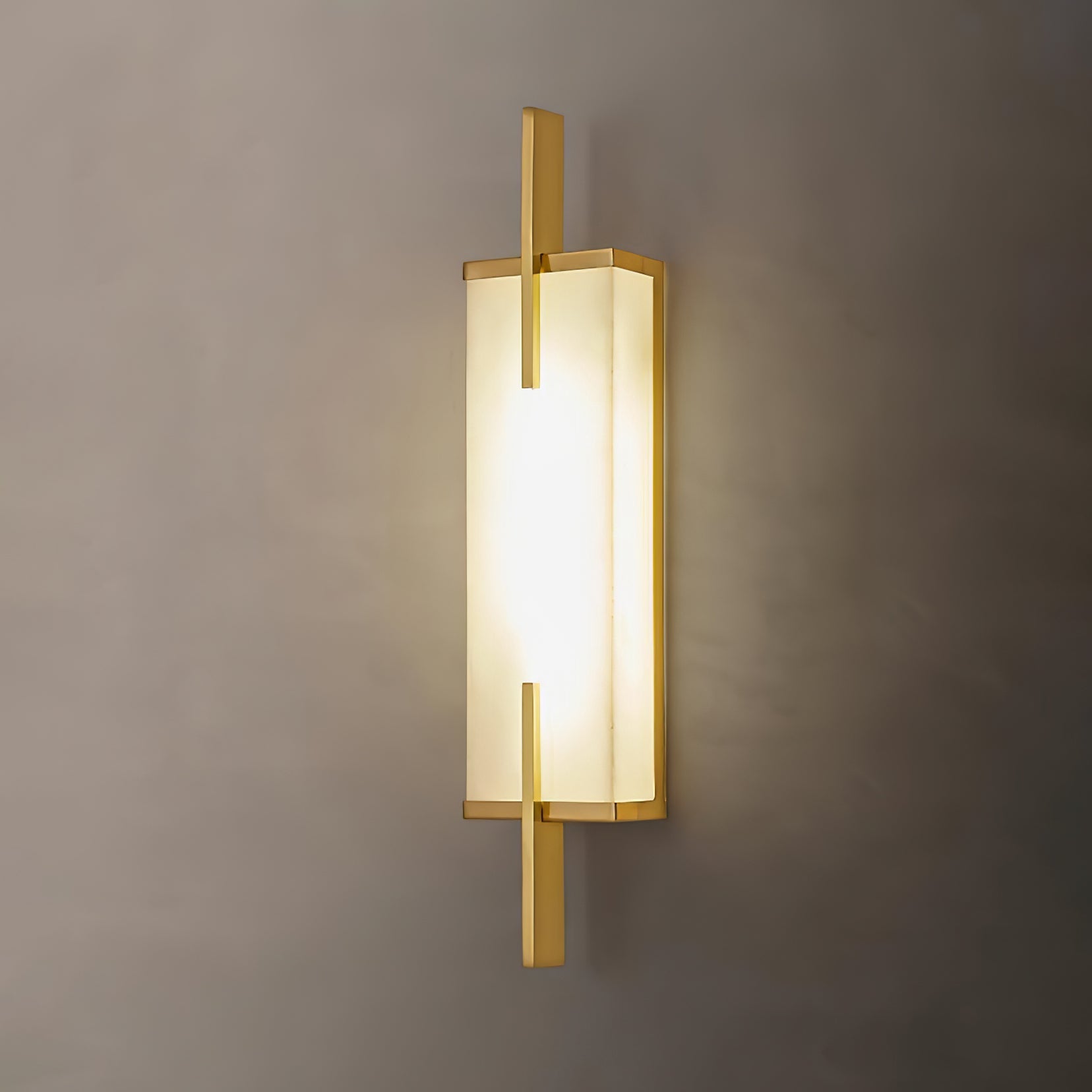 Aurcarir Rectangular Alabaster Wall Light - Blowlighting