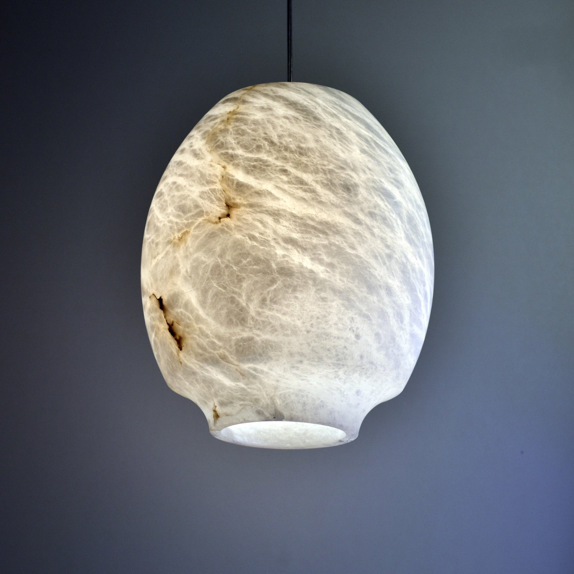 Thalia Minimalist Alabaster Pendant Light - Blowlighting