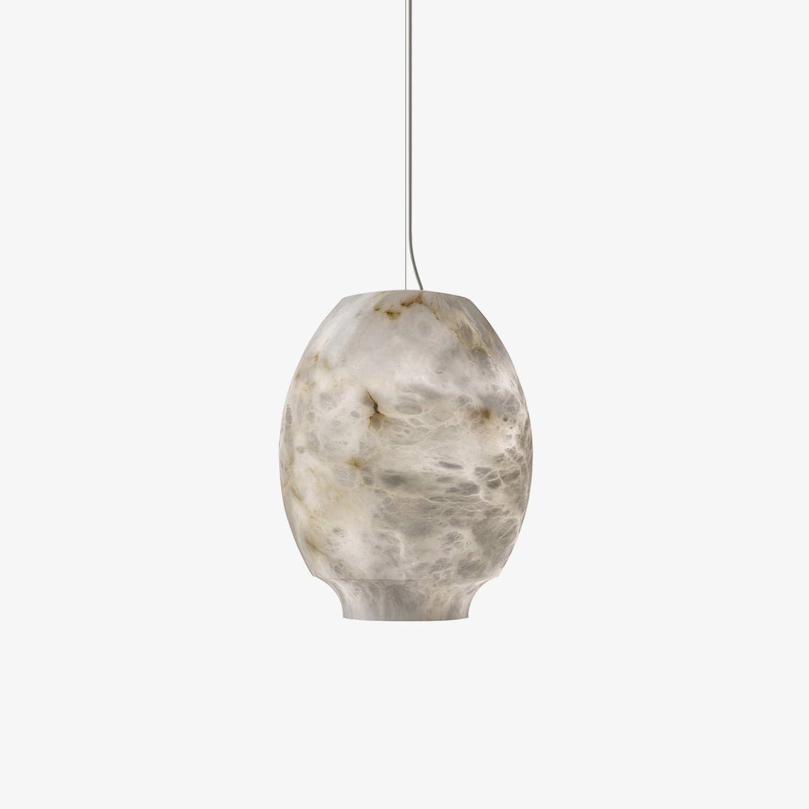 Thalia Minimalist Alabaster Pendant Light - Blowlighting