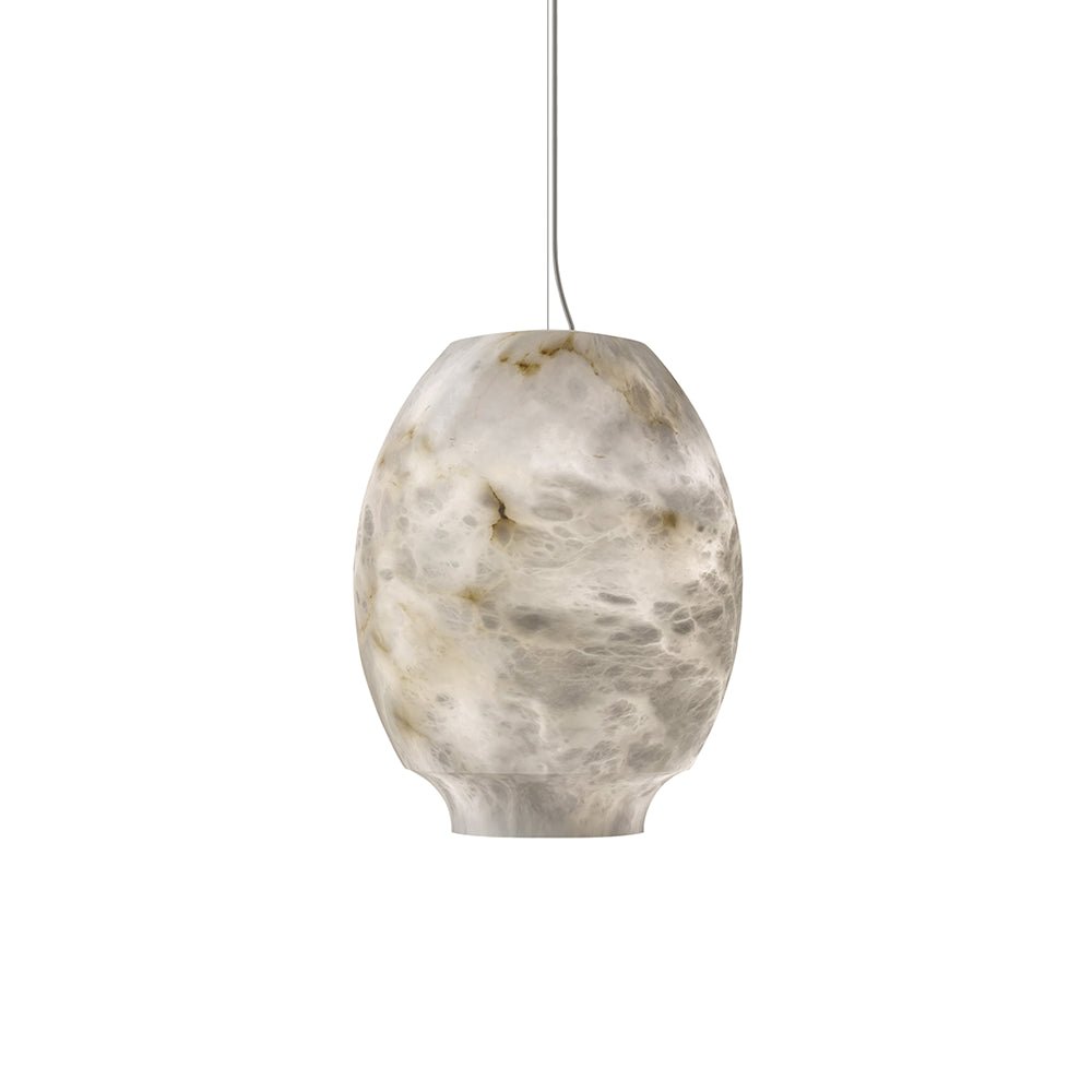 Thalia Minimalist Alabaster Pendant Light - Blowlighting