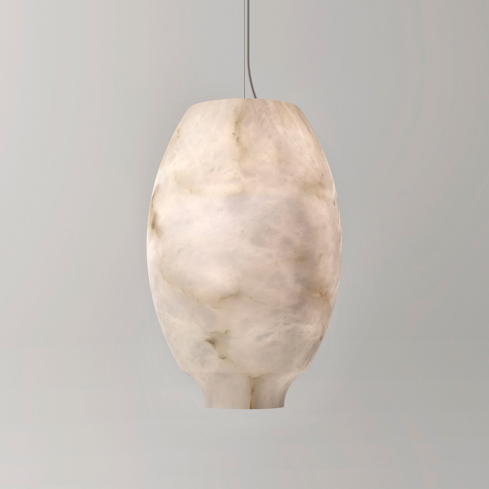 Thalia Minimalist Alabaster Pendant Light - Blowlighting