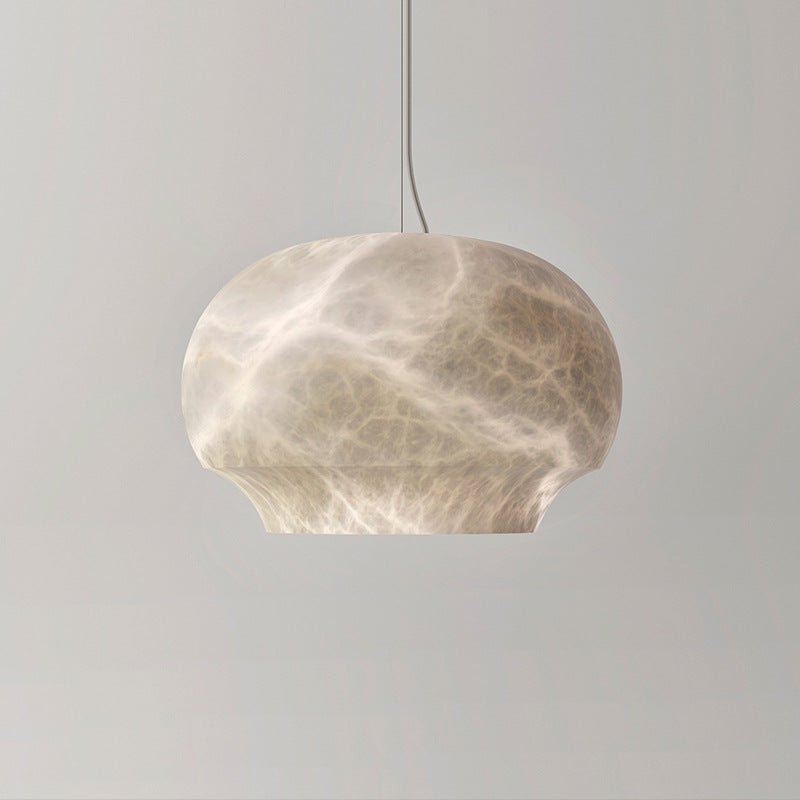 Thalia Minimalist Alabaster Pendant Light - Blowlighting