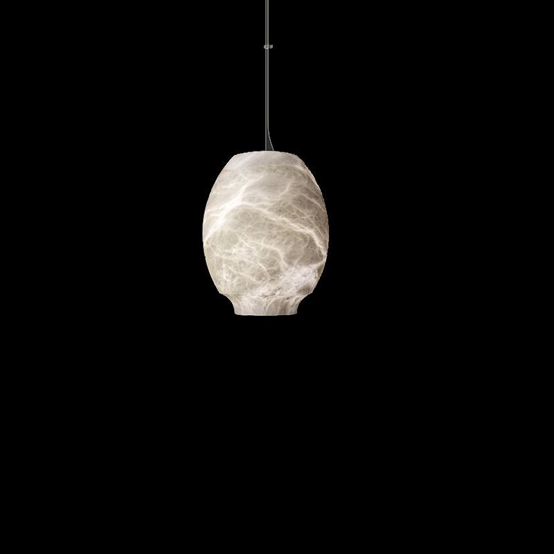 Thalia Minimalist Alabaster Pendant Light - Blowlighting