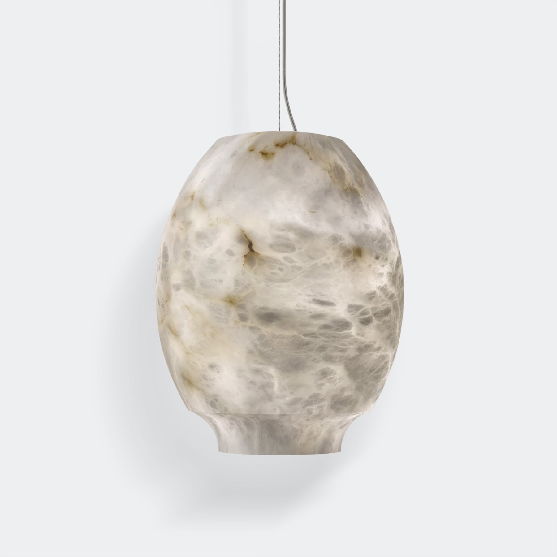 Thalia Minimalist Alabaster Pendant Light - Blowlighting