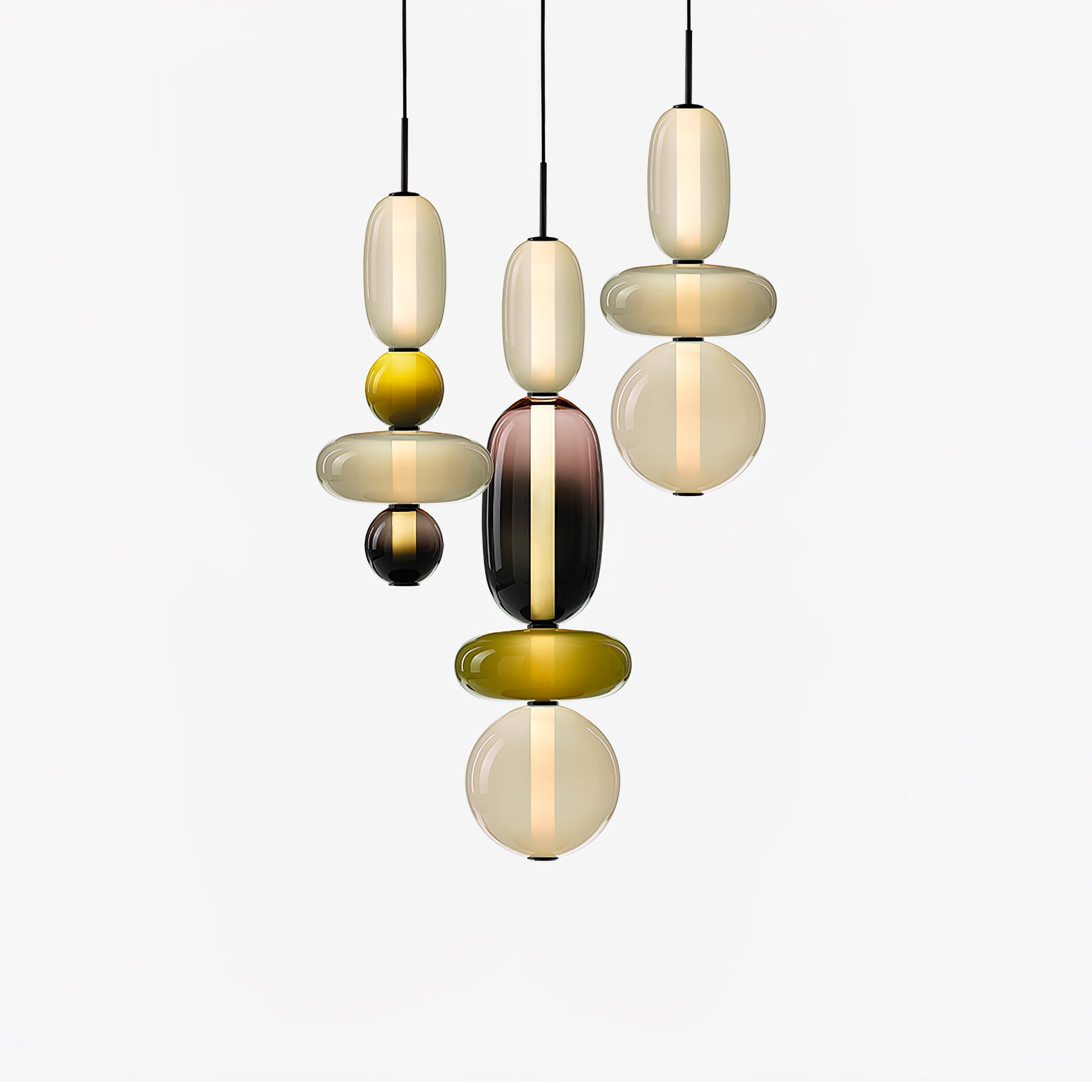 Candied Glass Combo Pendant Light - Blowlighting