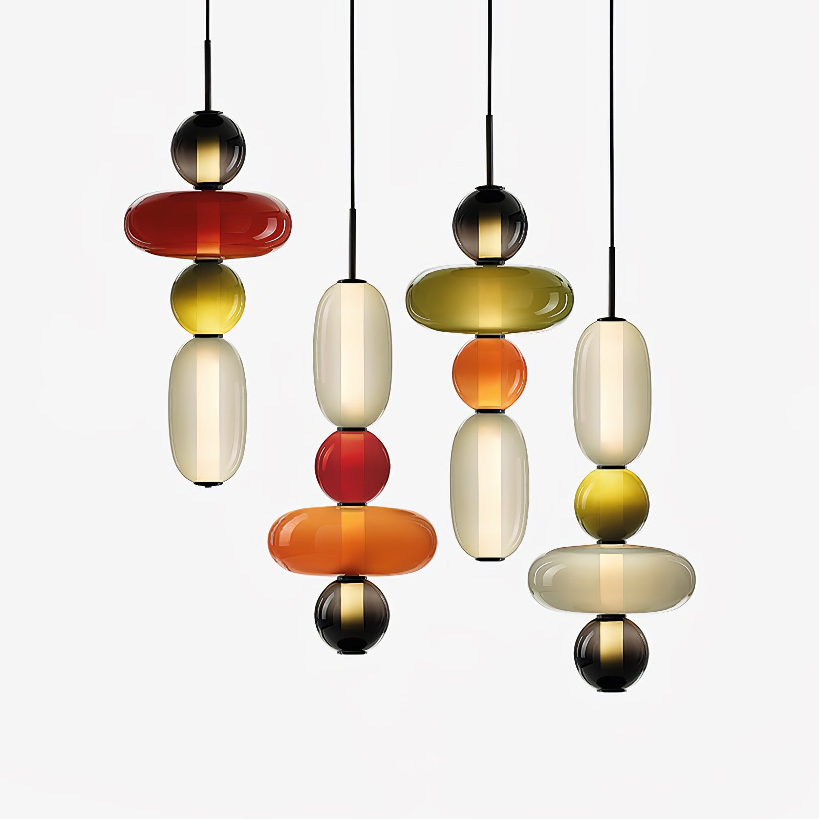 Candied Glass Combo Pendant Light - Blowlighting