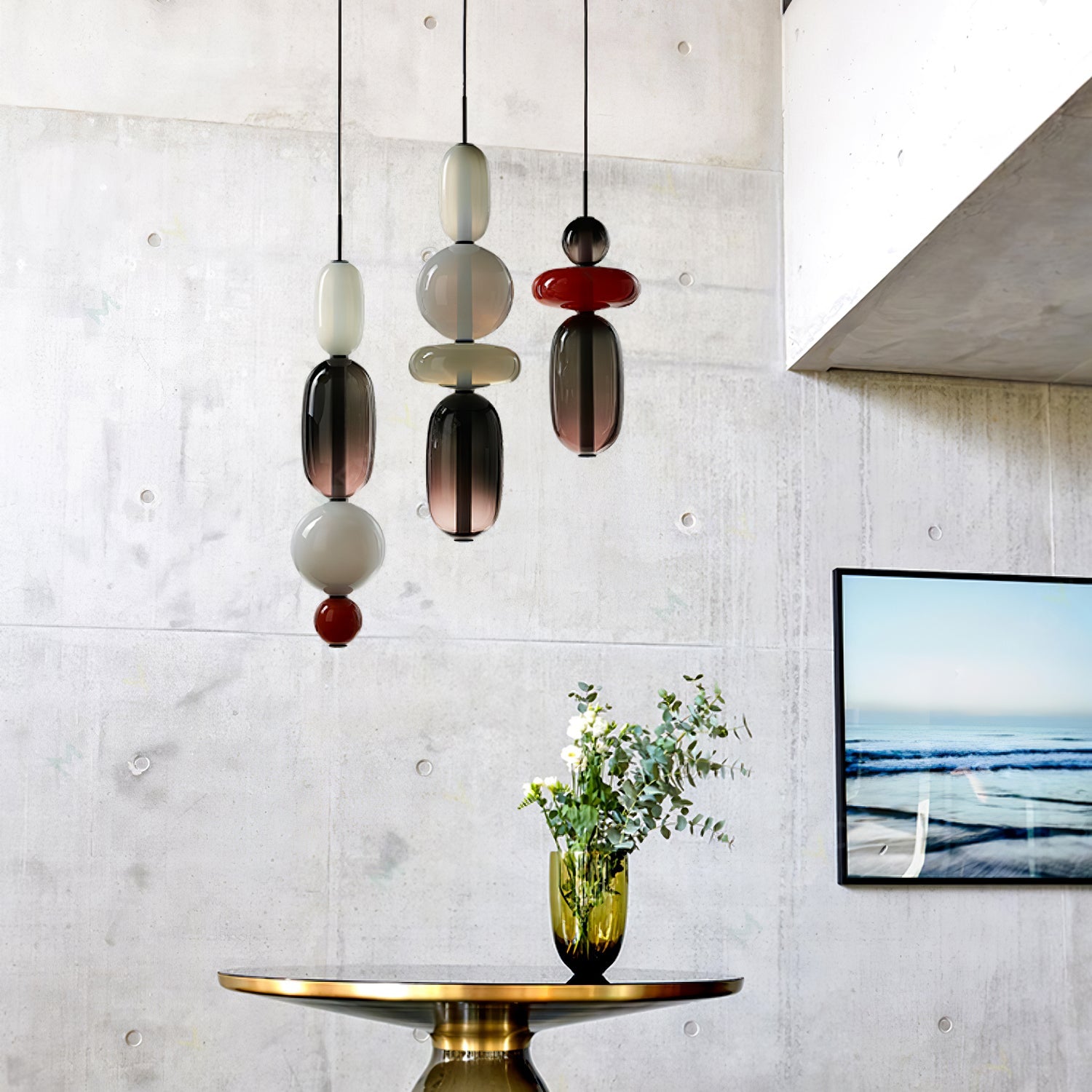 Candied Glass Combo Pendant Light - Blowlighting