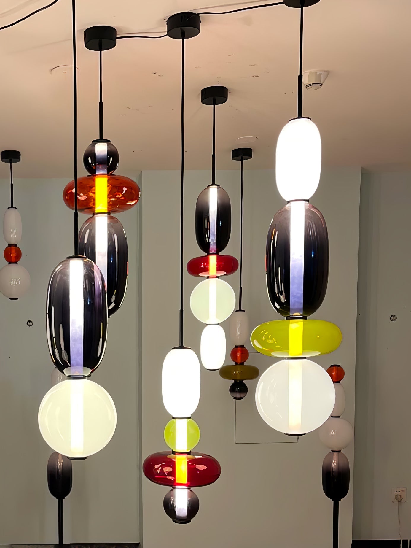 Candied Glass Combo Pendant Light - Blowlighting