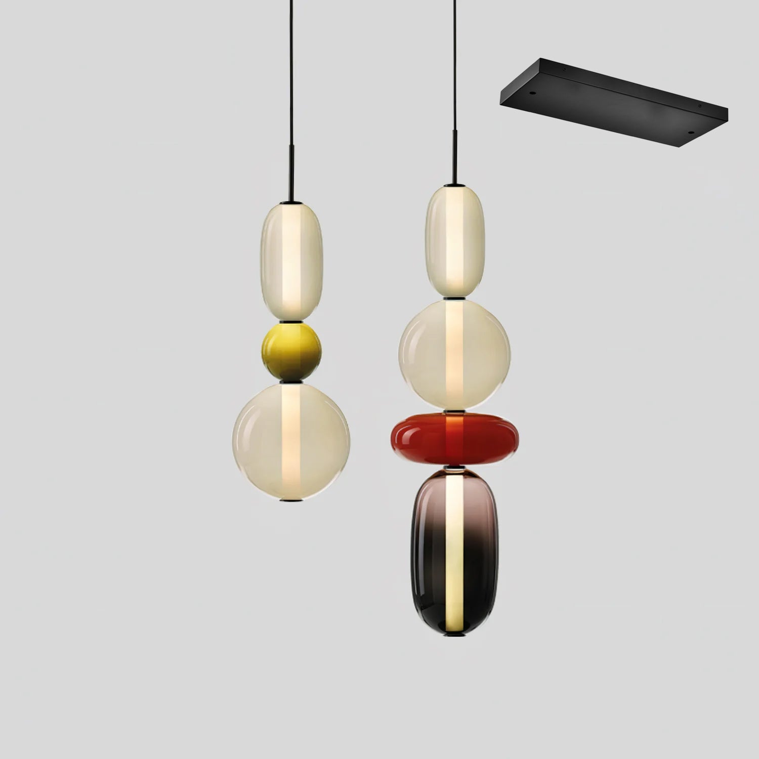 Candied Glass Combo Pendant Light - Blowlighting