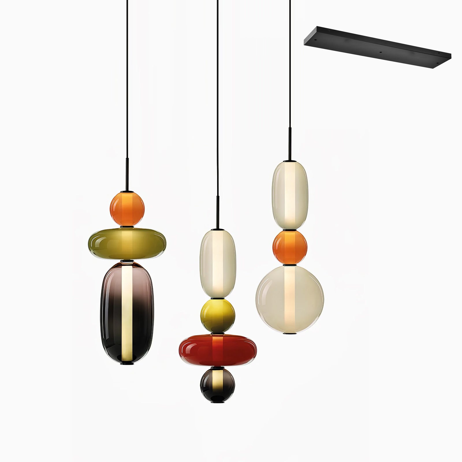 Candied Glass Combo Pendant Light - Blowlighting