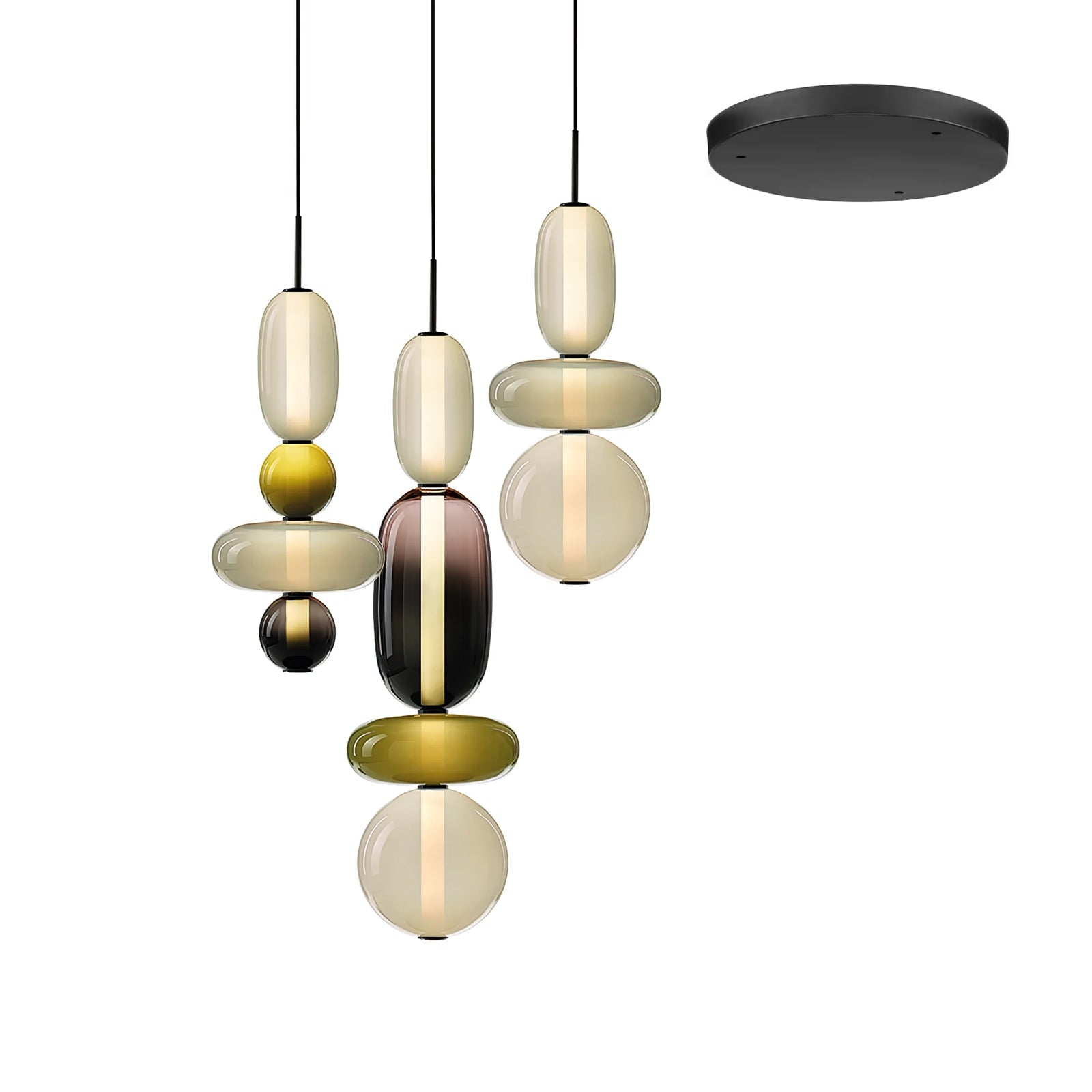 Candied Glass Combo Pendant Light - Blowlighting