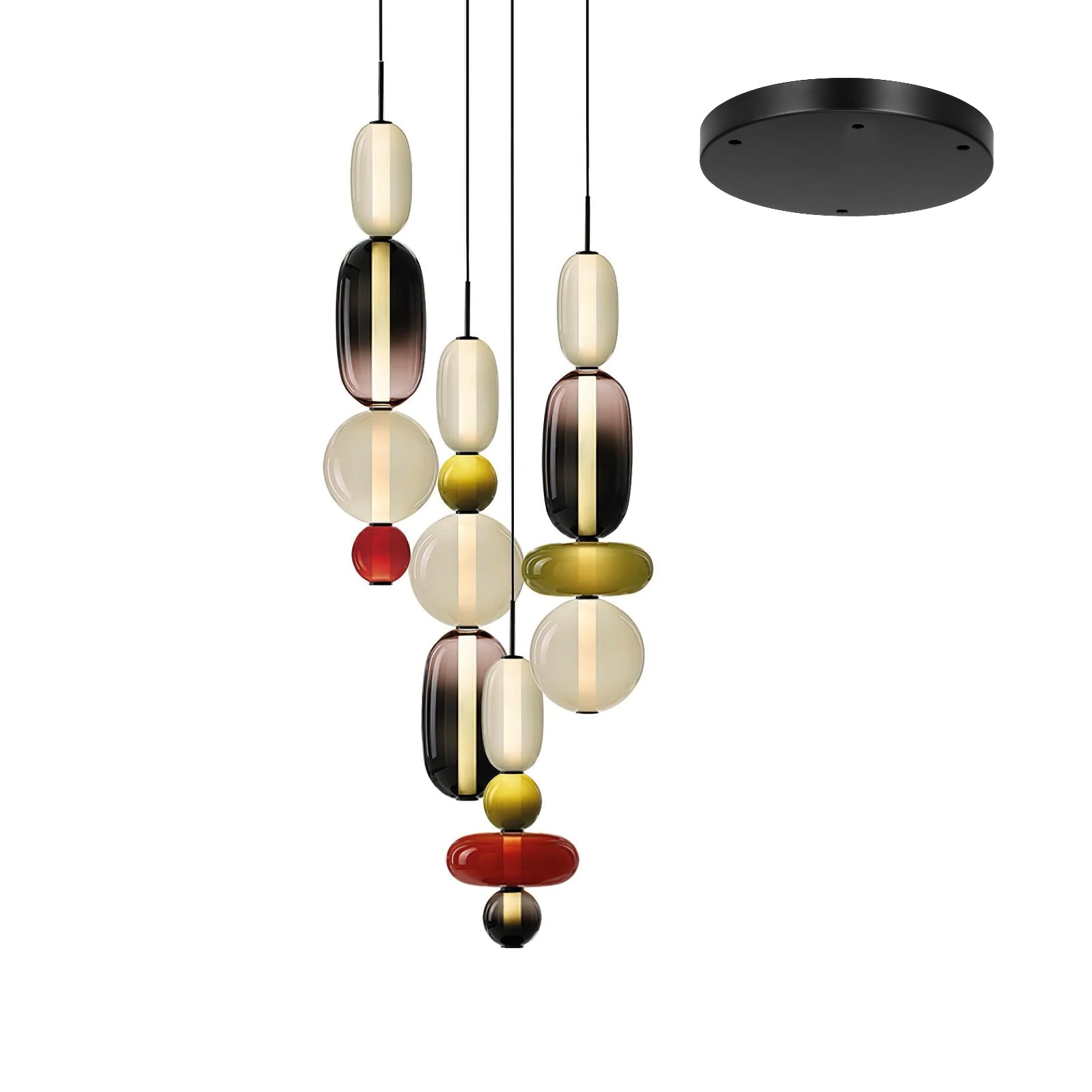 Candied Glass Combo Pendant Light - Blowlighting