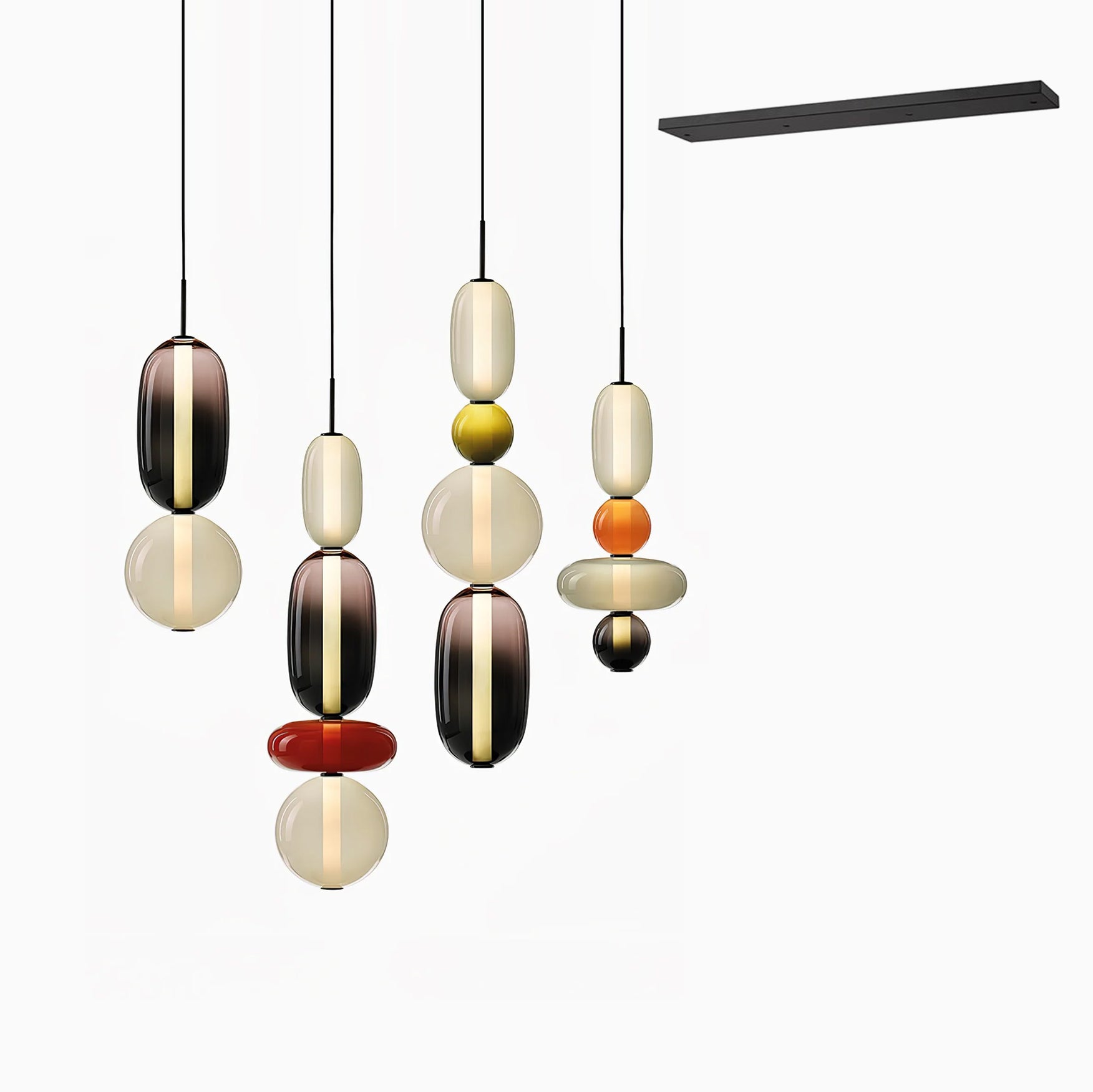 Candied Glass Combo Pendant Light - Blowlighting