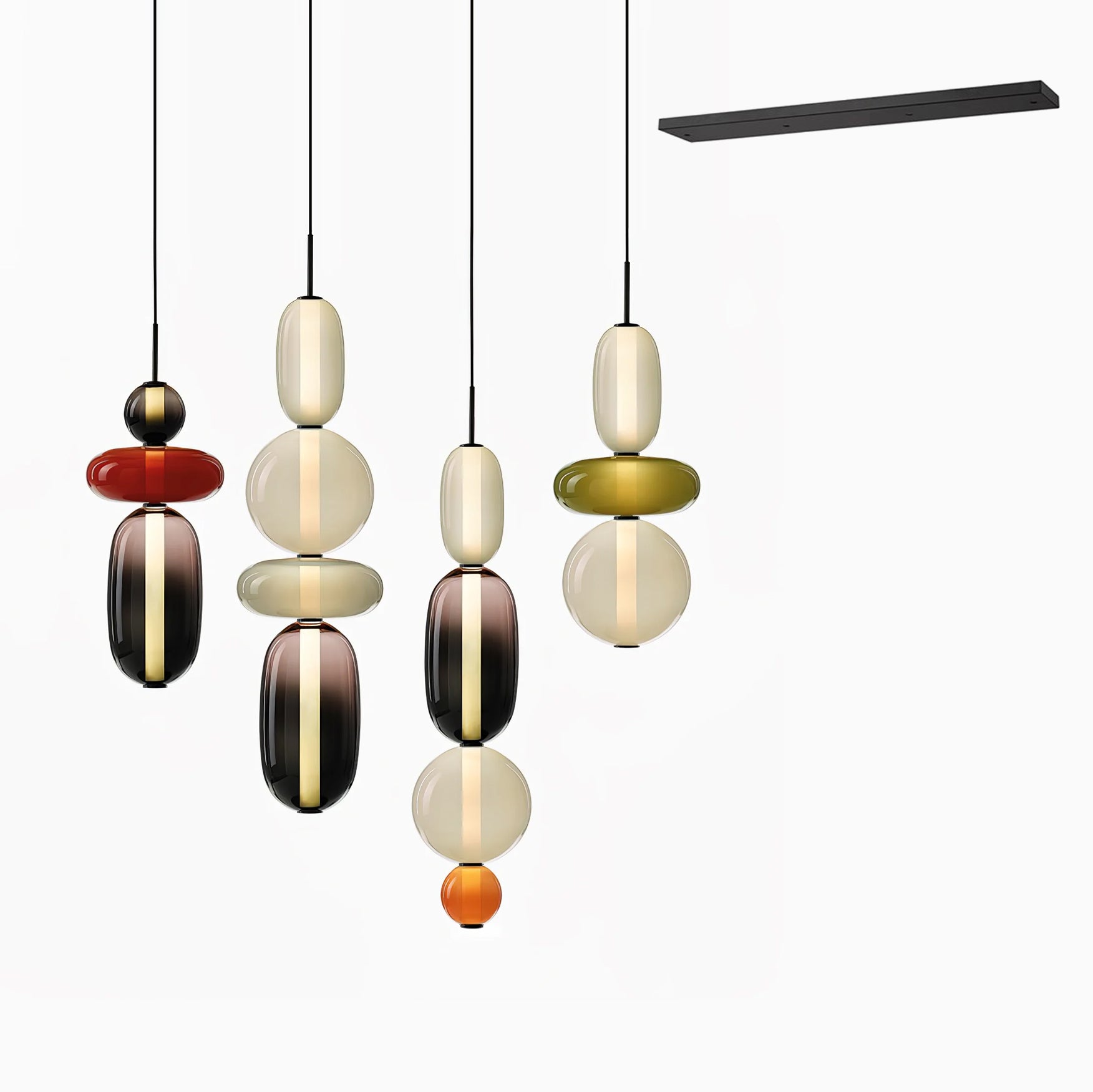 Candied Glass Combo Pendant Light - Blowlighting