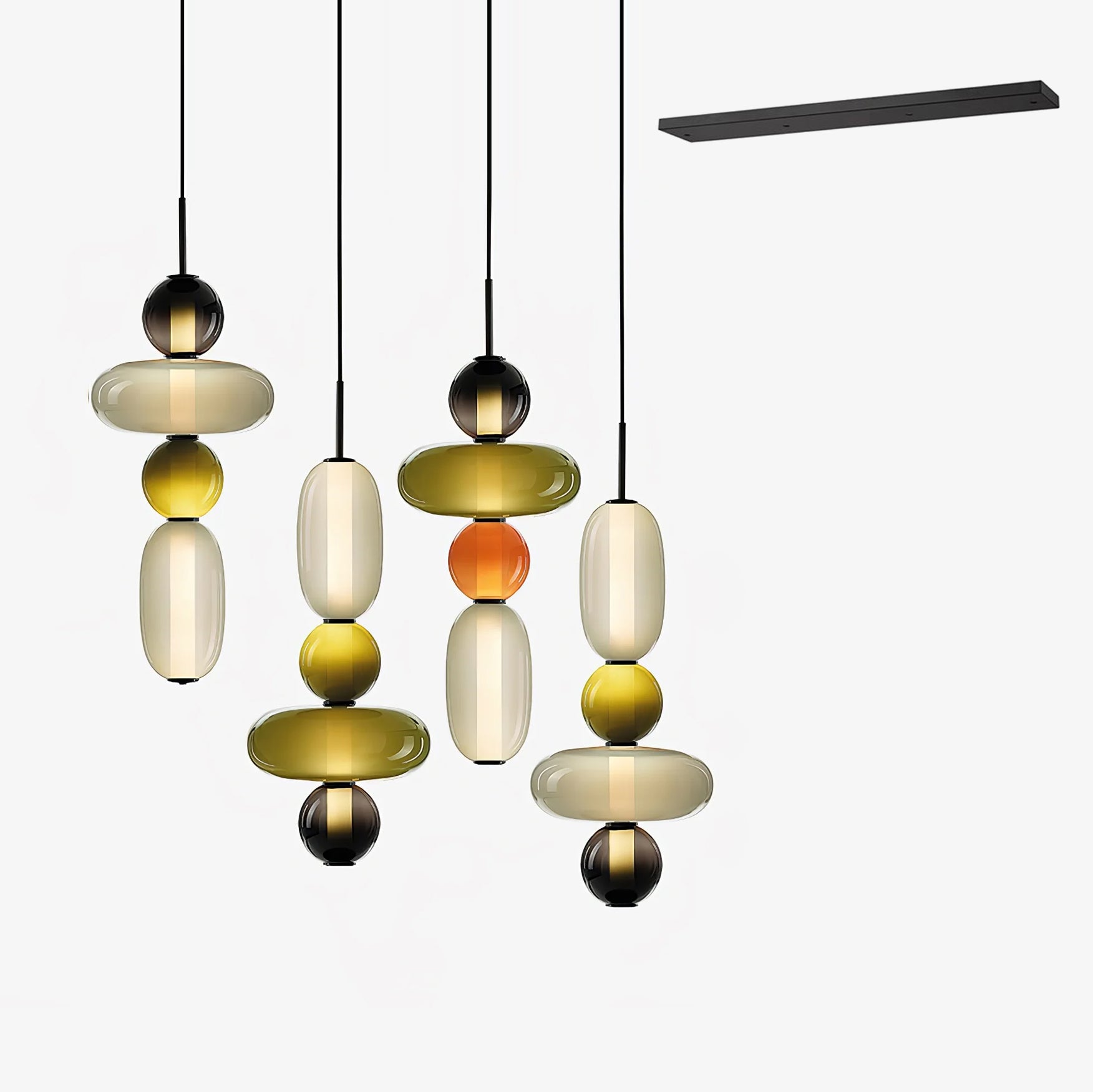 Candied Glass Combo Pendant Light - Blowlighting