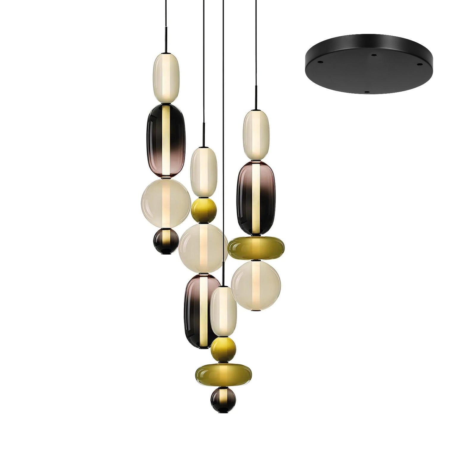 Candied Glass Combo Pendant Light - Blowlighting