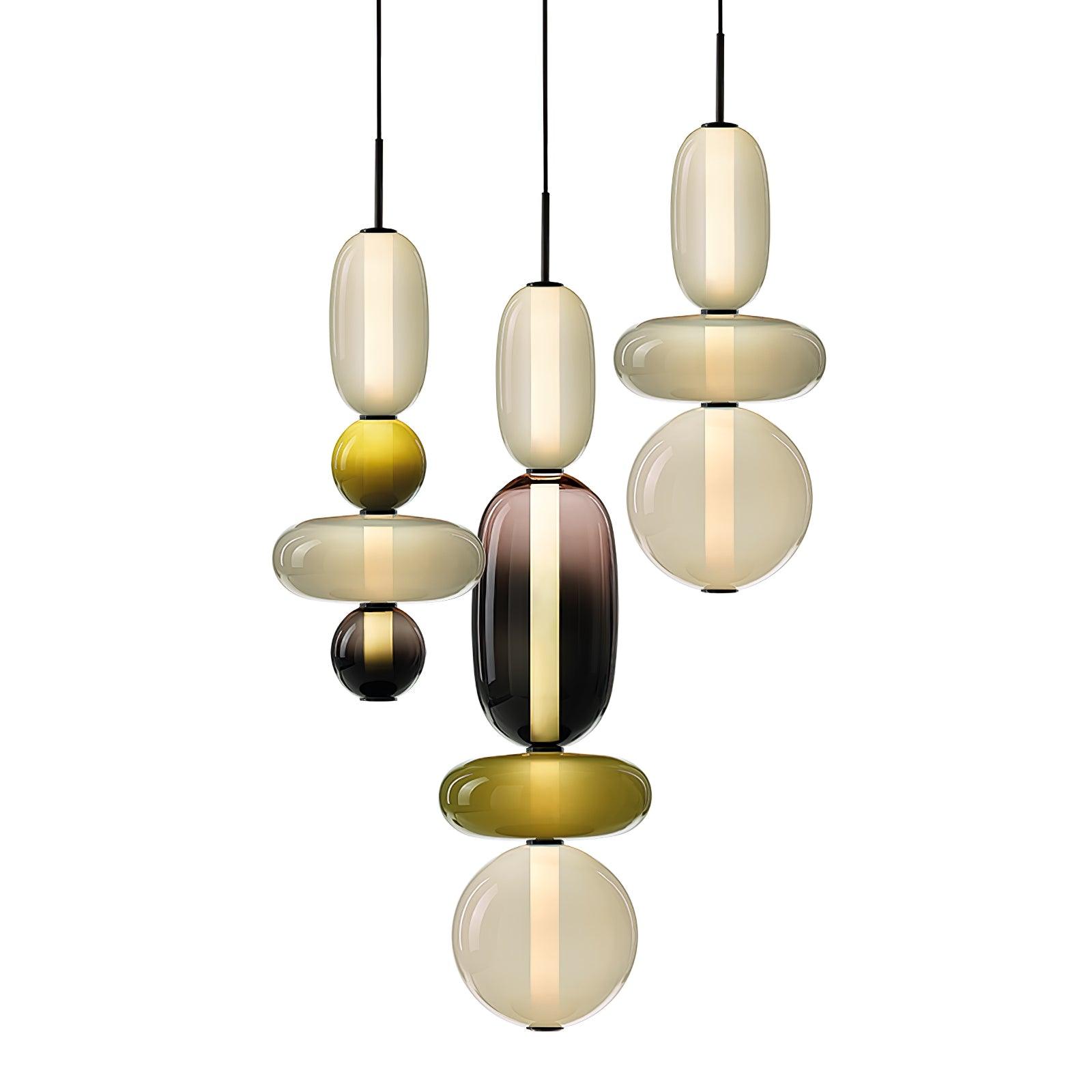 Candied Glass Combo Pendant Light - Blowlighting