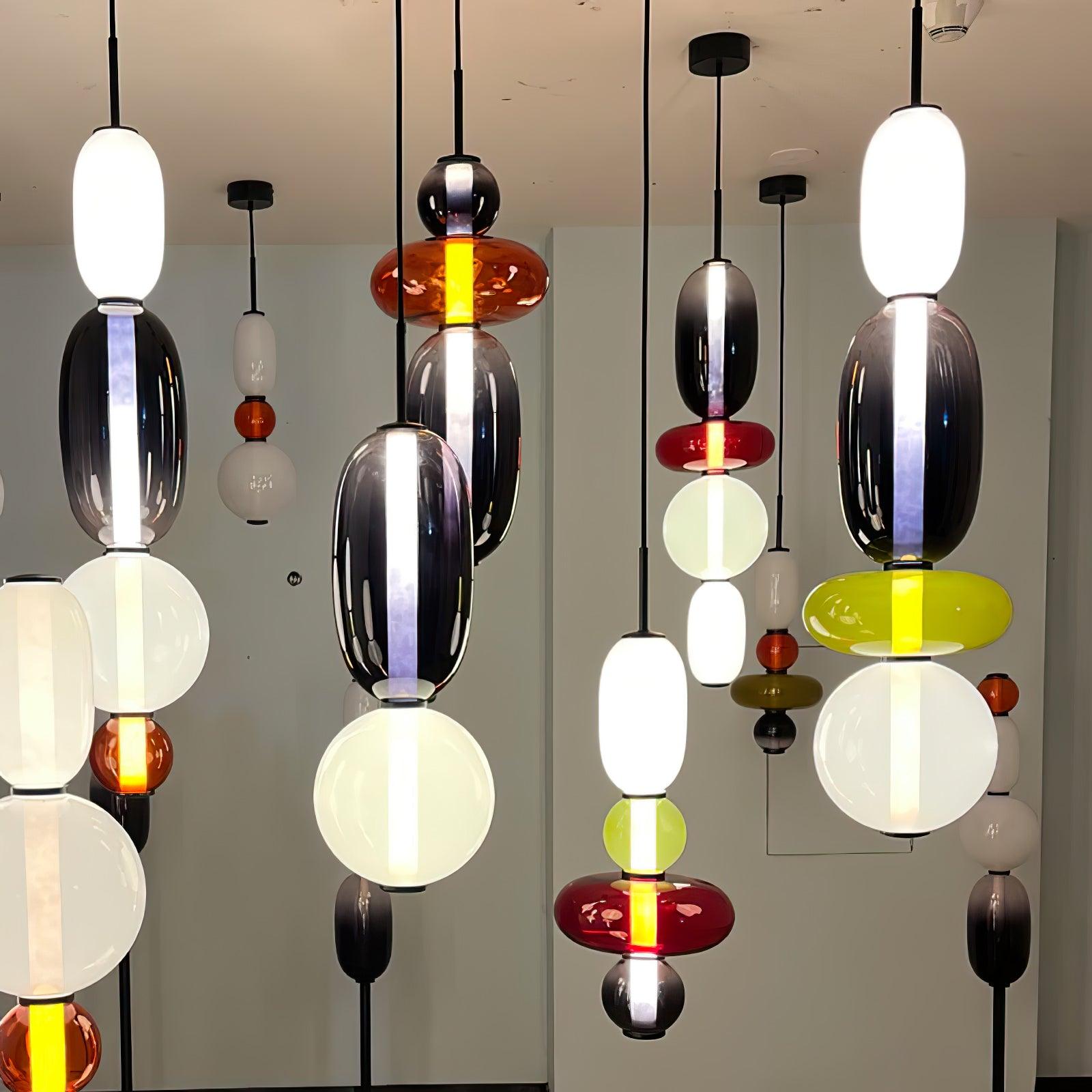 Candied Glass Combo Pendant Light - Blowlighting