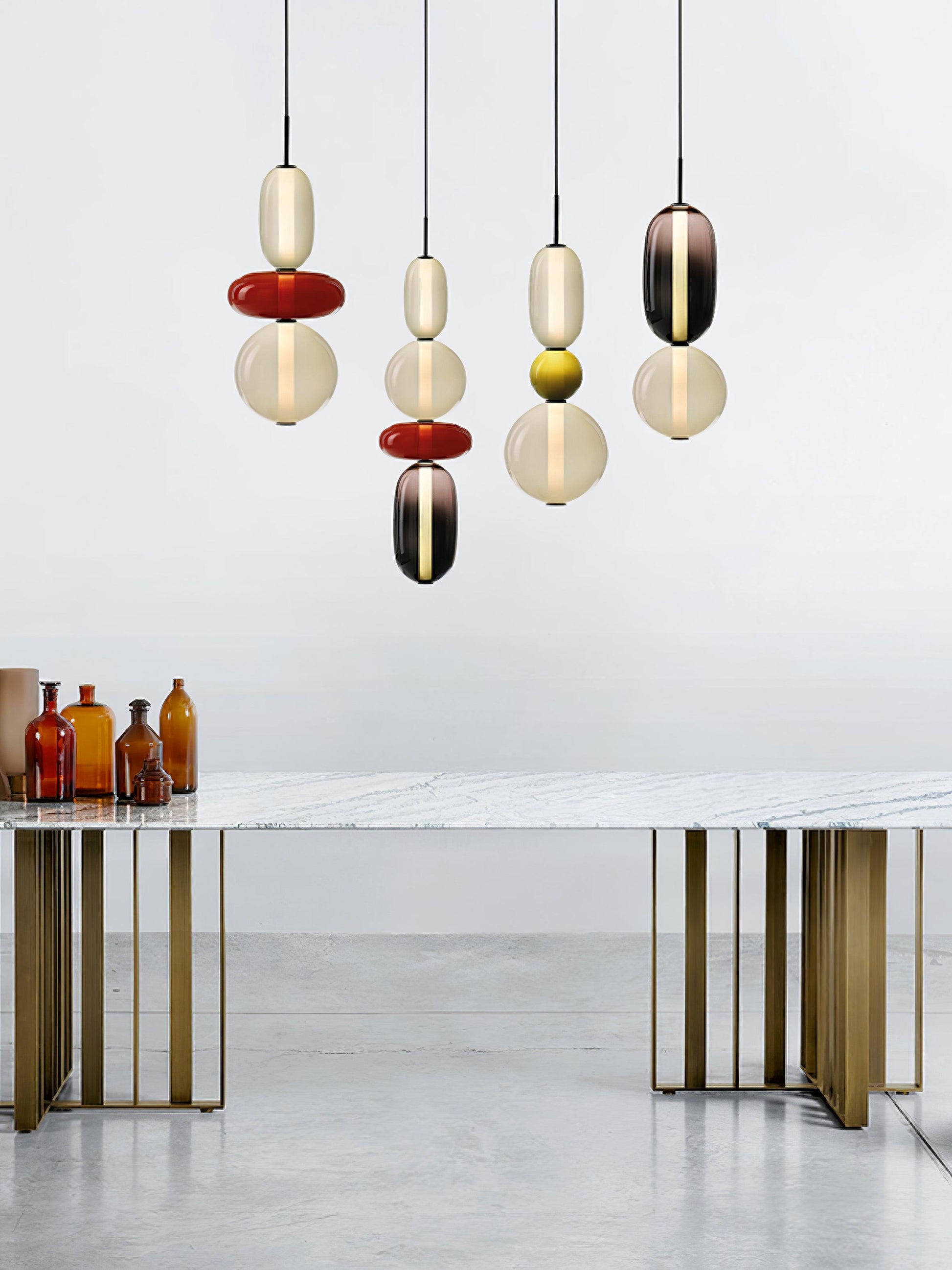 Candied Glass Combo Pendant Light - Blowlighting
