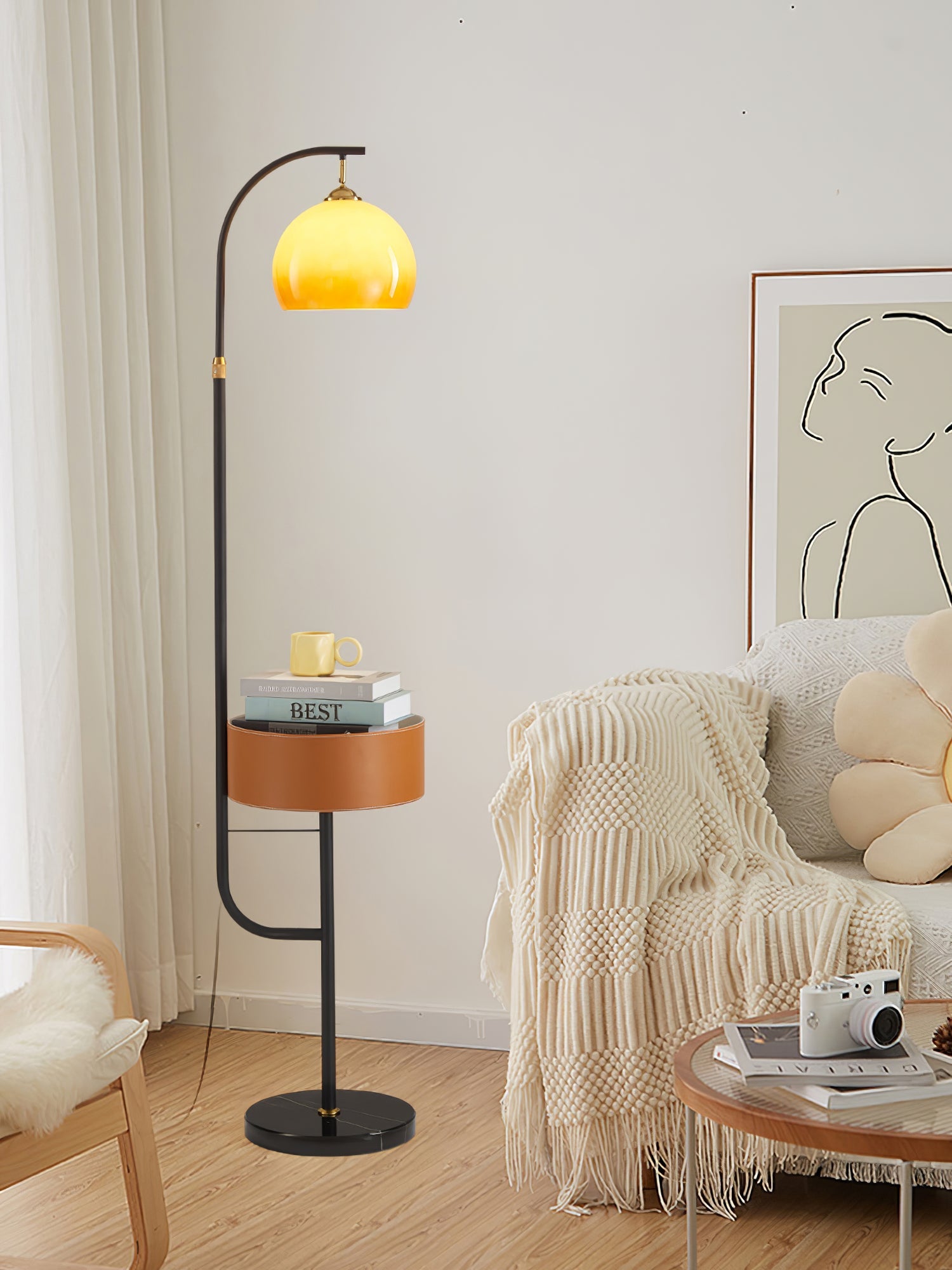 Caramel Arch Floor Lamp - Blowlighting