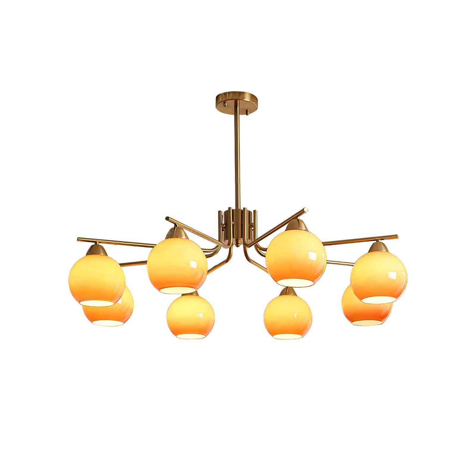 Caramel Sphere Chandelier - Blowlighting