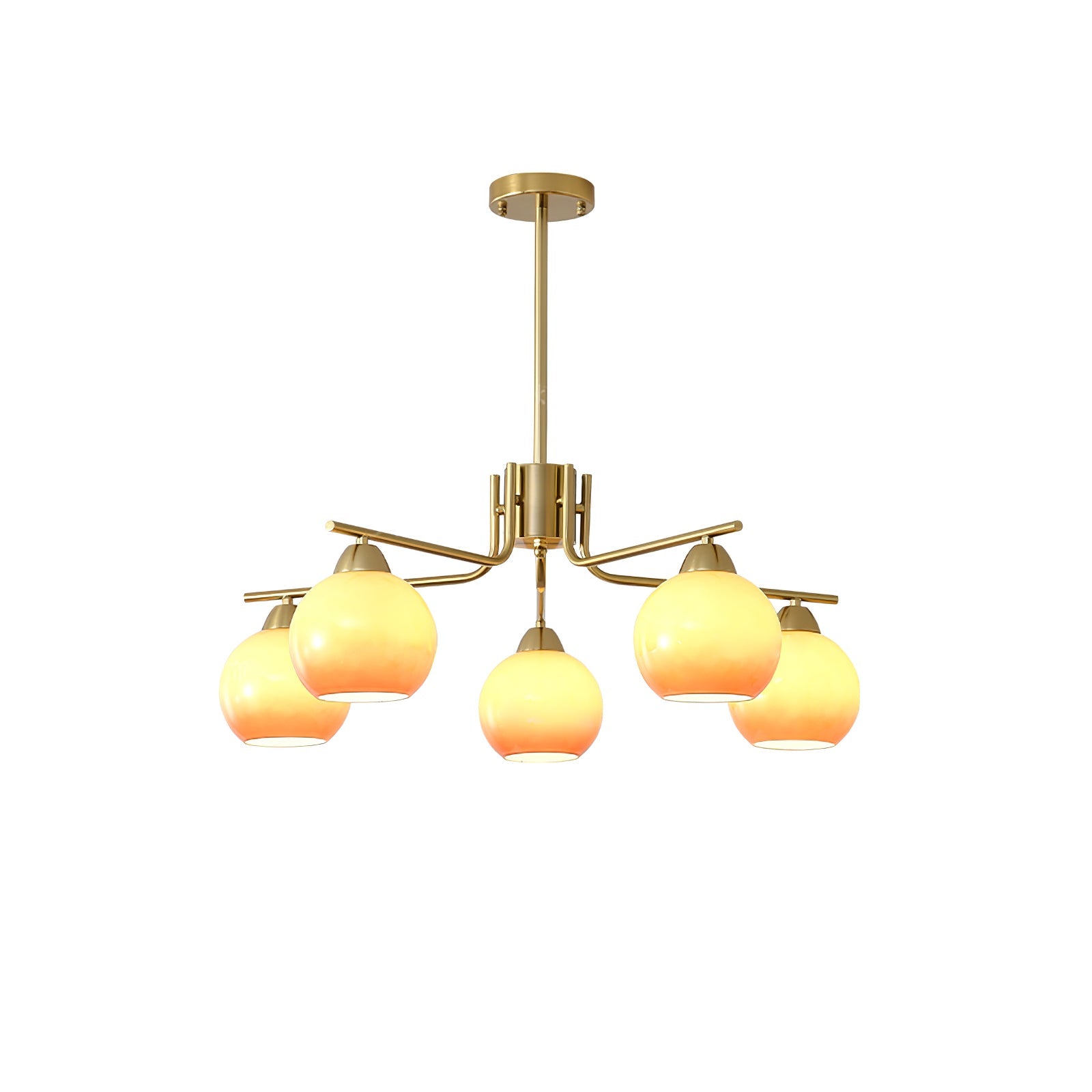 Caramel Sphere Chandelier - Blowlighting